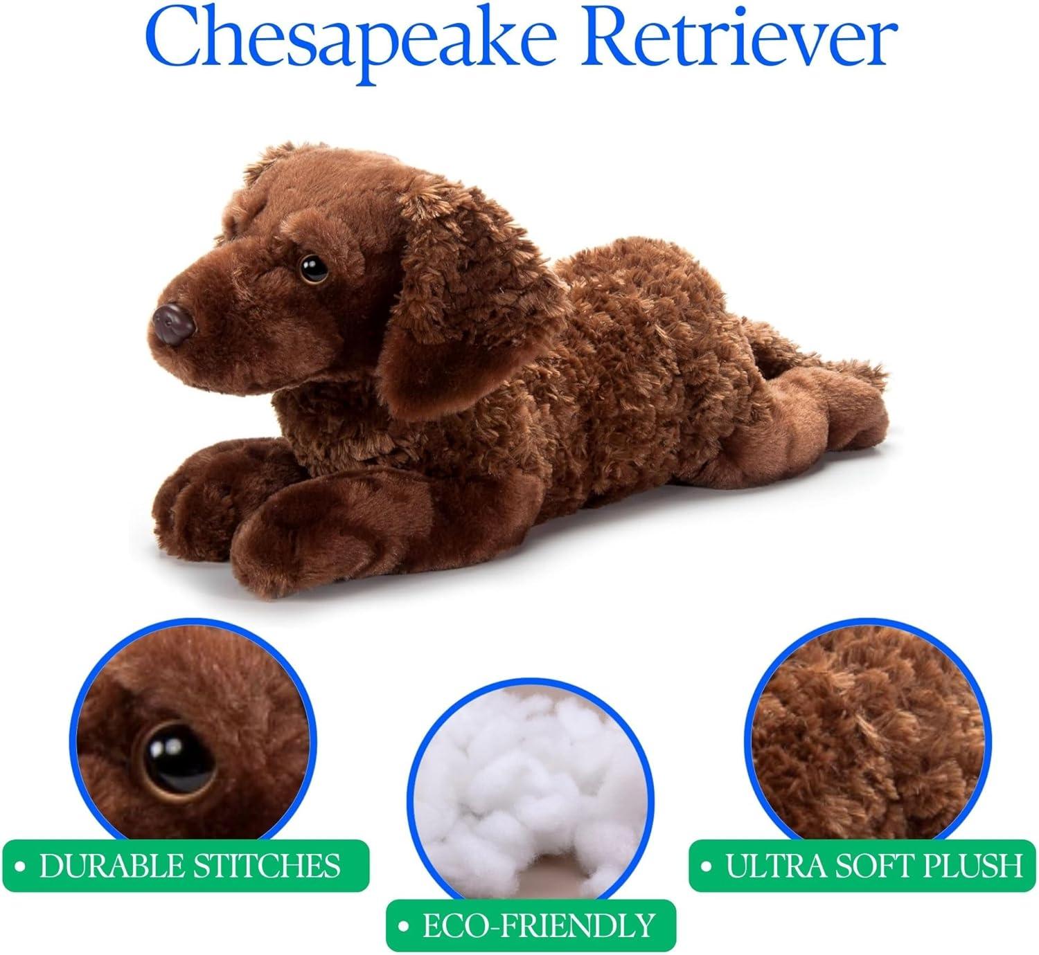 image:imageThe Petting Zoo Chesapeake Retriever Dog Stuffed Animal Plushie Gifts for Kids Brown Dog Plush Toy 24 inches