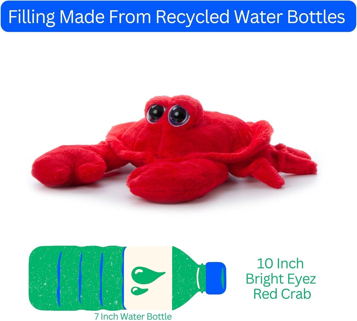 image:imageThe Petting Zoo Crab Stuffed Animal Gifts for Kids Bright Eye Ocean Animals Red Crab Plush Toy 9 inches9 inches