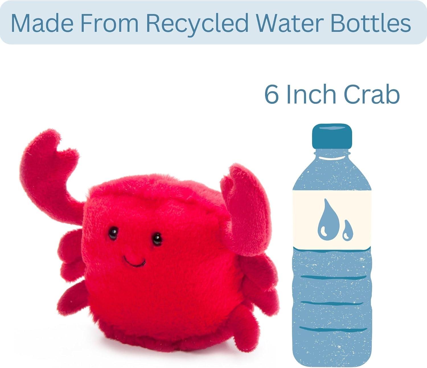 image:imageThe Petting Zoo Crab Stuffed Animal Plushie Gifts for Kids Nuggetz Sealife Animals Crab Plush Toy 6 inchesSmall