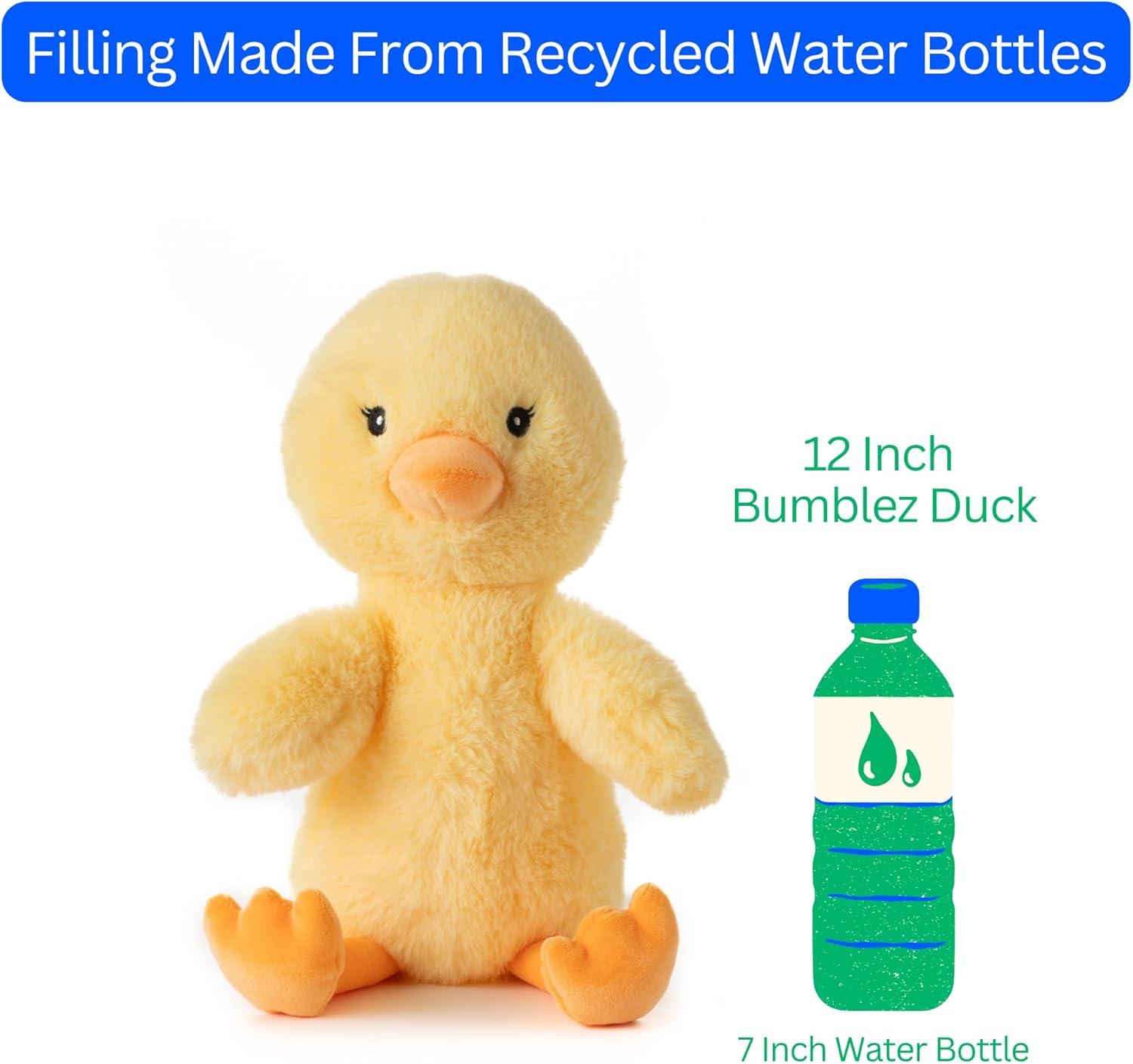 image:imageThe Petting Zoo Duck Stuffed Animal Plushie Gifts for Kids Bumblez Animals Duck Plush Toy 12 inches