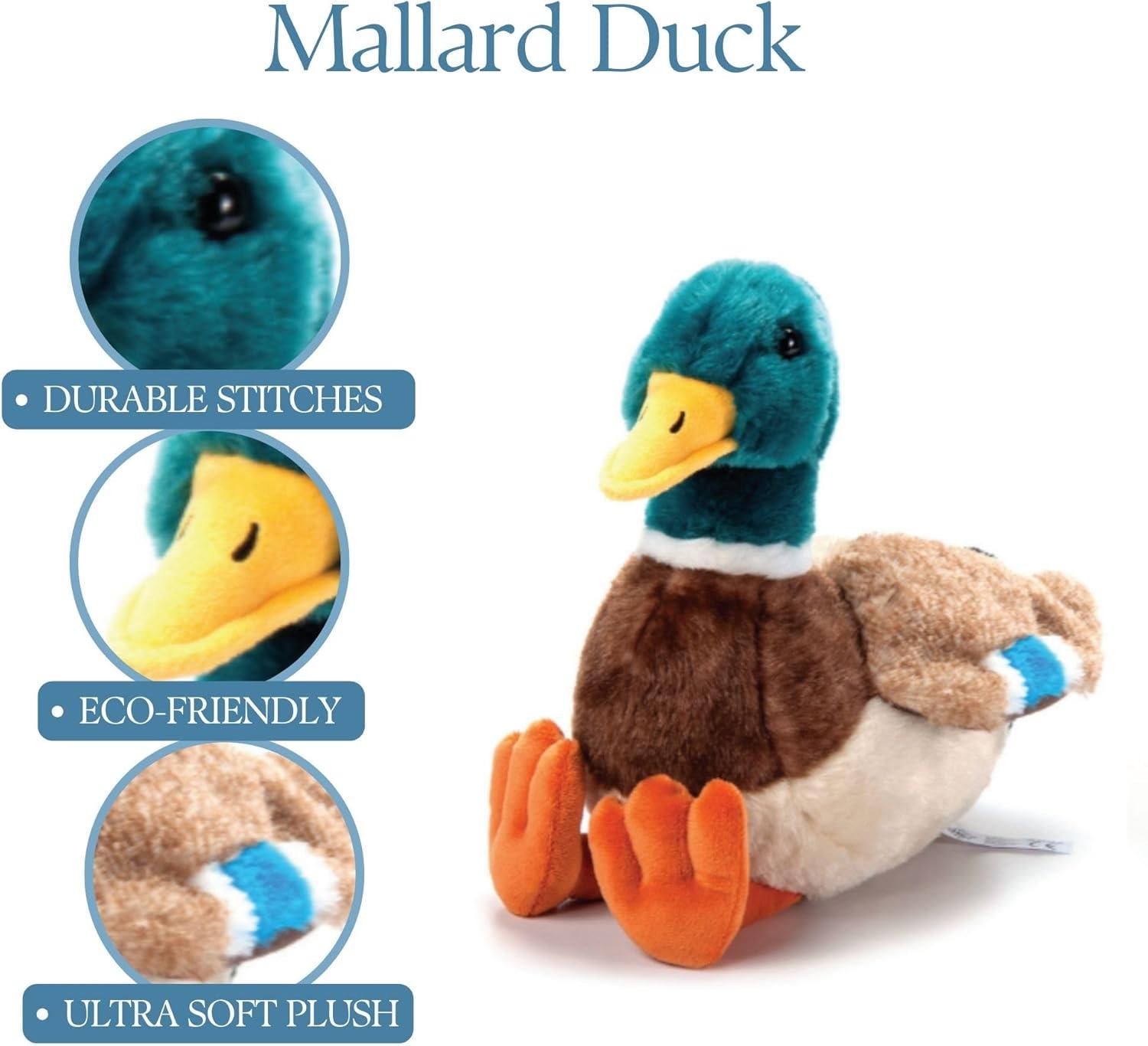 image:imageThe Petting Zoo Duck Stuffed Animal Plushie Gifts for Kids Wild Onez Wildlife Animals Duck Plush Toy 12 inches