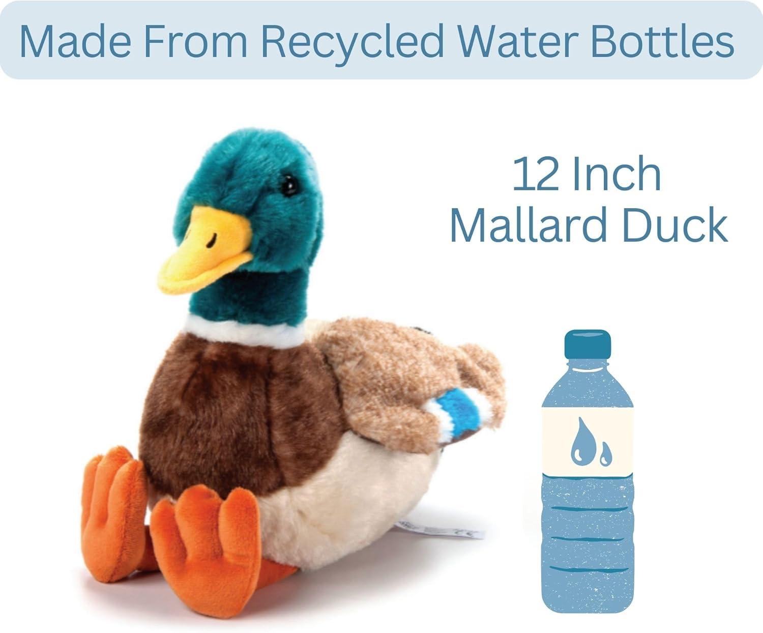 image:imageThe Petting Zoo Duck Stuffed Animal Plushie Gifts for Kids Wild Onez Wildlife Animals Duck Plush Toy 12 inches