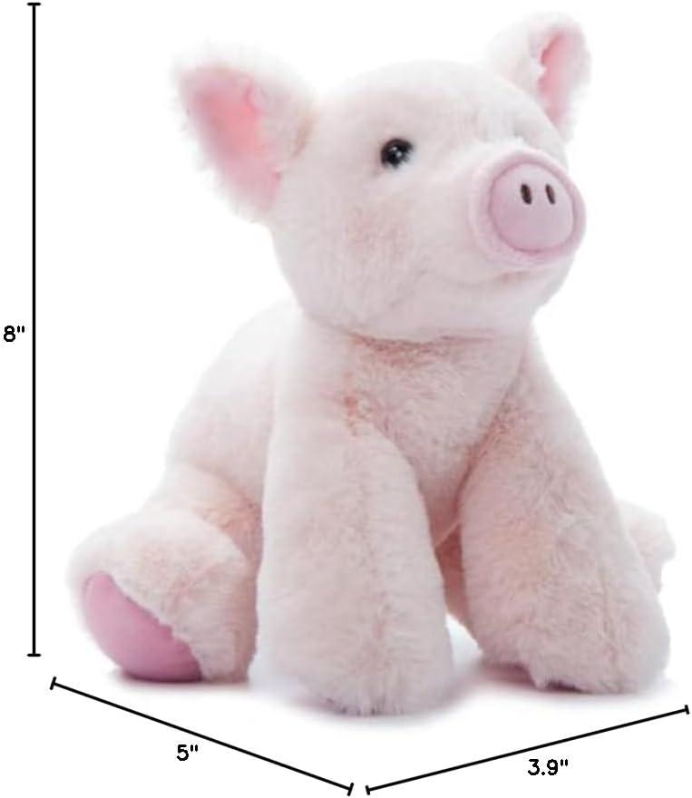 image:imageThe Petting Zoo Floppy Pig Stuffed Animal Plushie Gifts for Kids Wild Onez Wildlife Animals Pig Plush Toy 9 inches