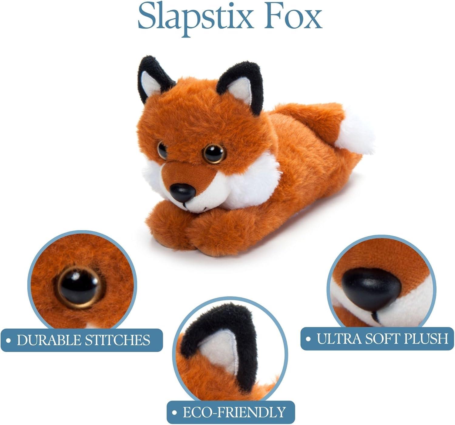 image:imageThe Petting Zoo Fox Stuffed Animal Plushie Slap Bracelet Gifts for Kids Slapstix Wildlife Animals Fox Plush Toy 10 inches