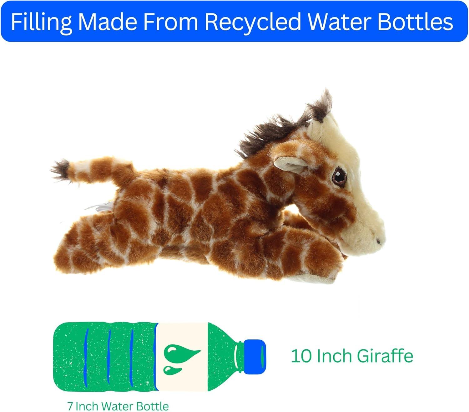 image:imageThe Petting Zoo Giraffe Stuffed Animal Plushie Gifts for Kids Earth Keeperz Wildlife Animals Zoologee Brown Giraffe Plush Toy 10 inches