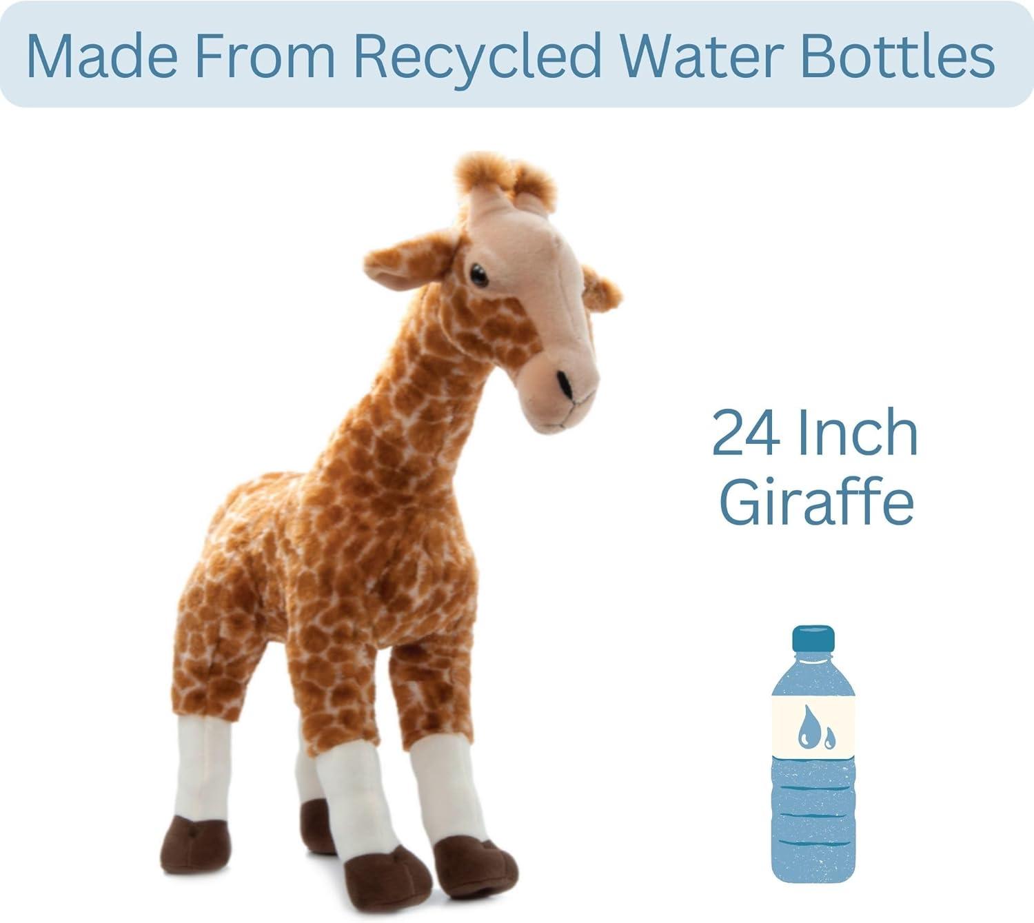 image:imageThe Petting Zoo Giraffe Stuffed Animal Standing Gifts for Kids Wild Onez Zoo Animals Jumbo Giraffe Plush Toy Standing 24 inches