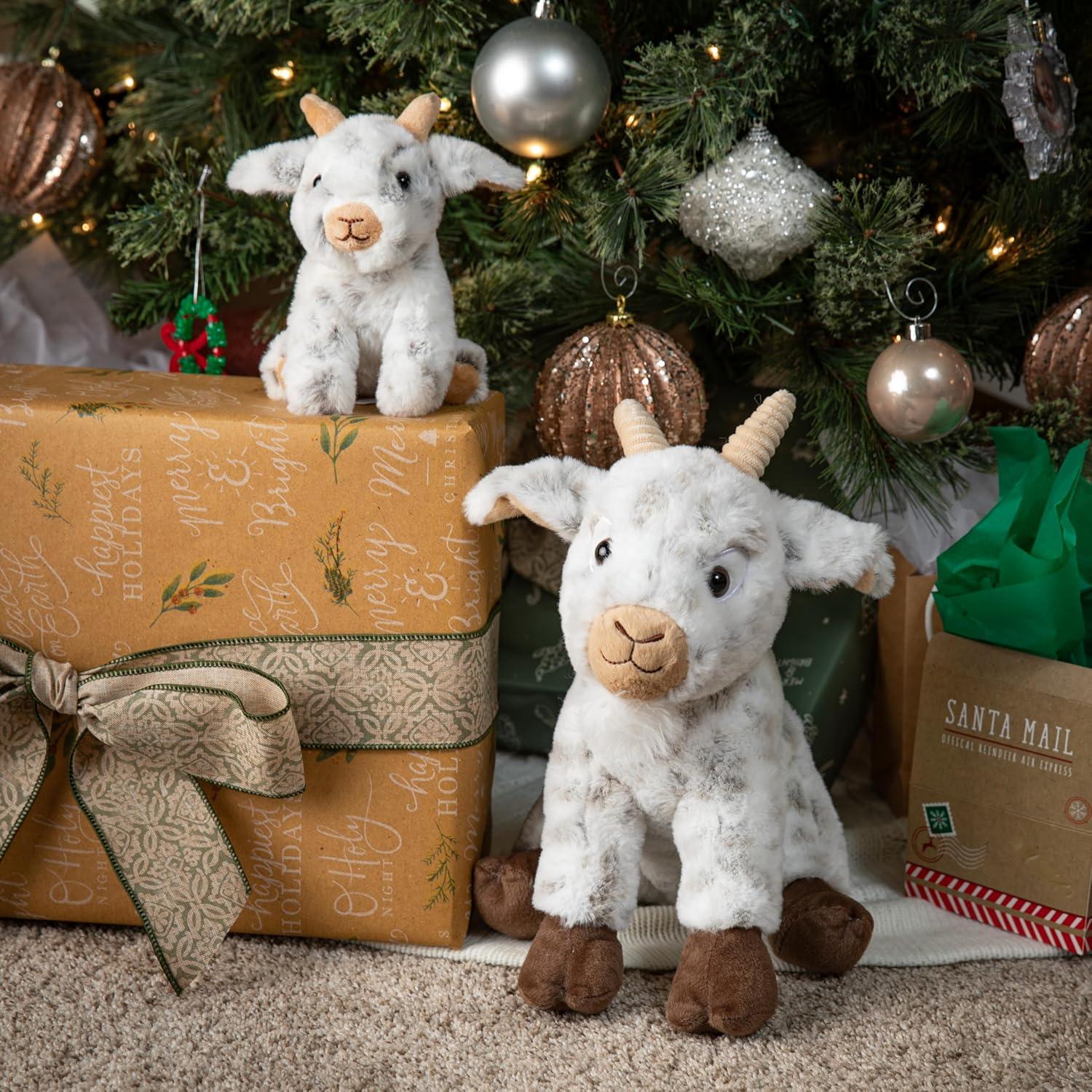 image:imageThe Petting Zoo Goat Stuffed Animal Plushie Gifts for Kids Wild Onez Farm Animals Goat Plush Toy 12 inches