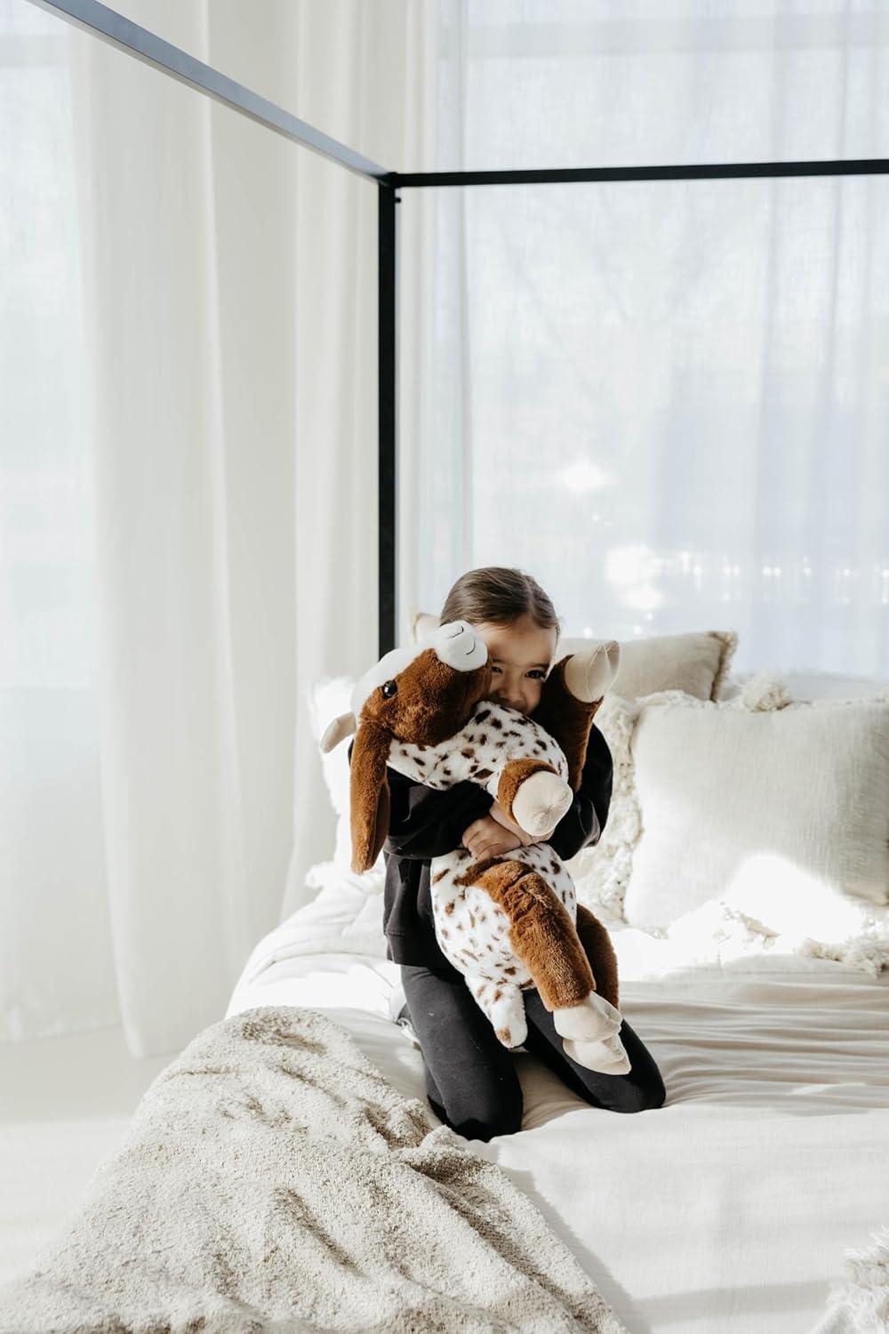 image:imageThe Petting Zoo Goat Stuffed Animal Plushie Gifts for Kids Wild Onez Wildlife Animals Goat Plush Toy 24 inches