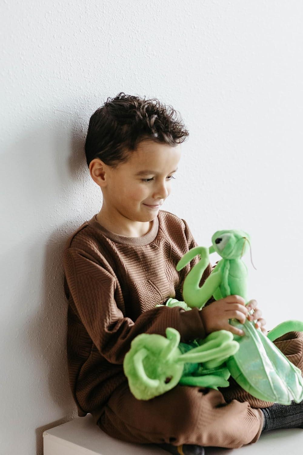 image:imageThe Petting Zoo Grasshopper Stuffed Animal Plushie Gifts for Kids Wild Onez Insect Animals Green Grasshopper Plush Toy 12 inches
