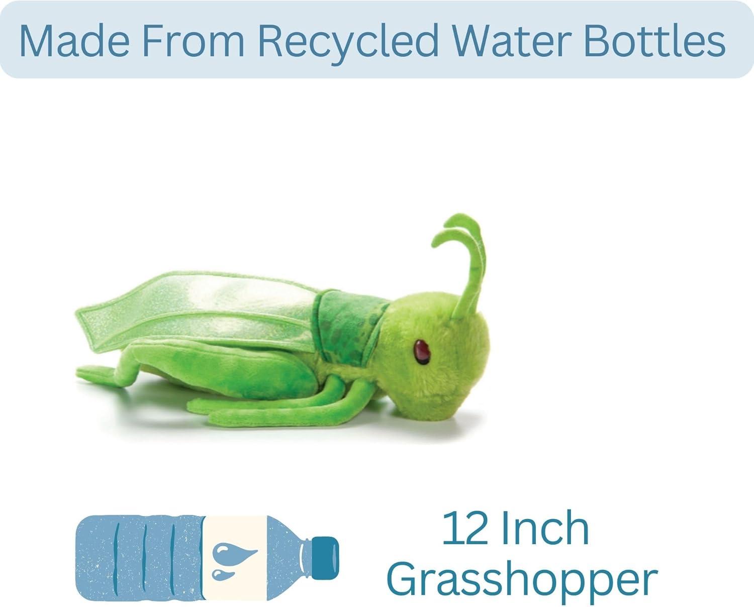 image:imageThe Petting Zoo Grasshopper Stuffed Animal Plushie Gifts for Kids Wild Onez Insect Animals Green Grasshopper Plush Toy 12 inches