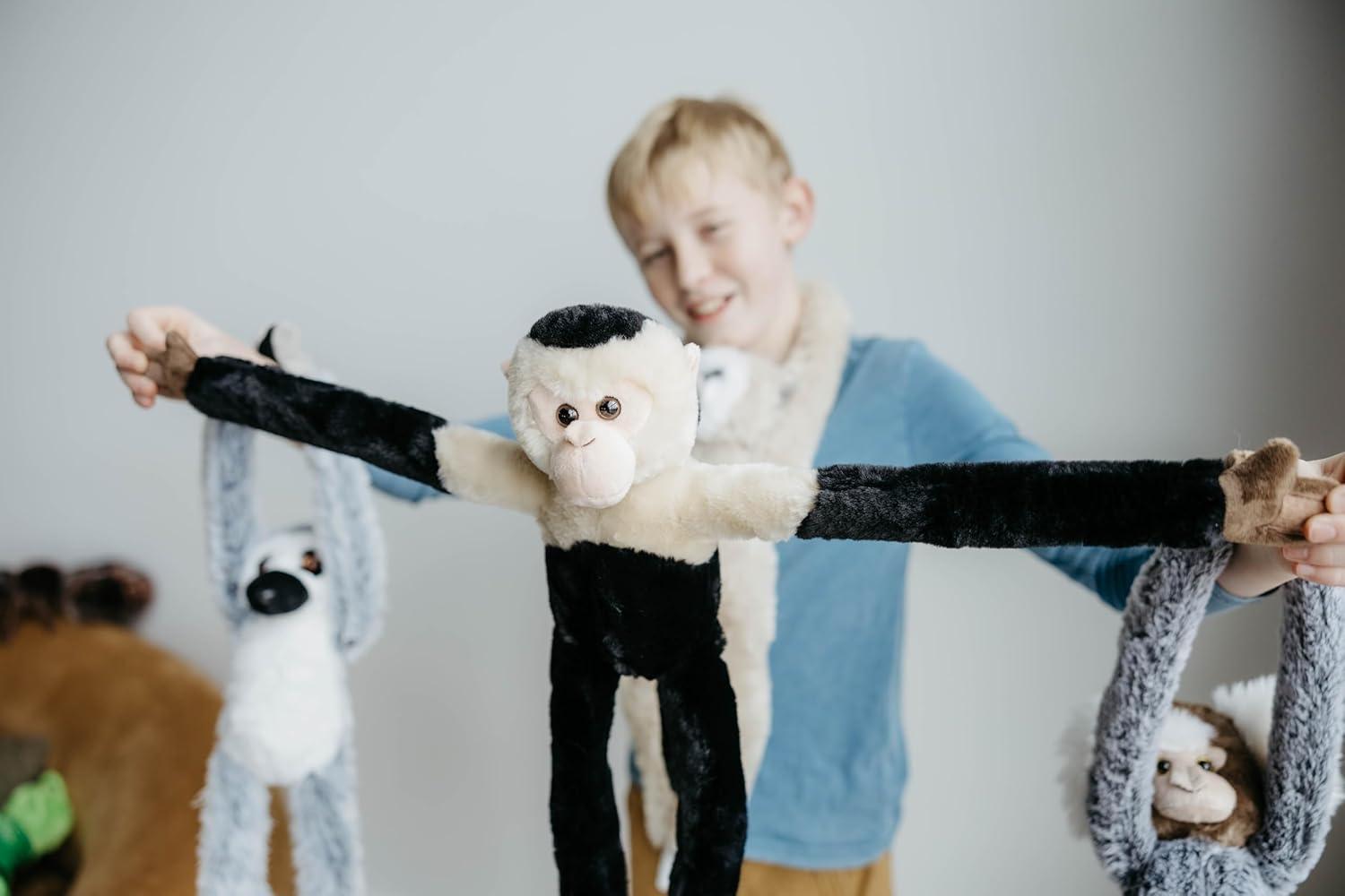 image:imageThe Petting Zoo Hanging Common Marmoset Monkey Stuffed Animal Plushie Gifts for Kids Wildlife Animals Monkey Plush Toy 20 Inches