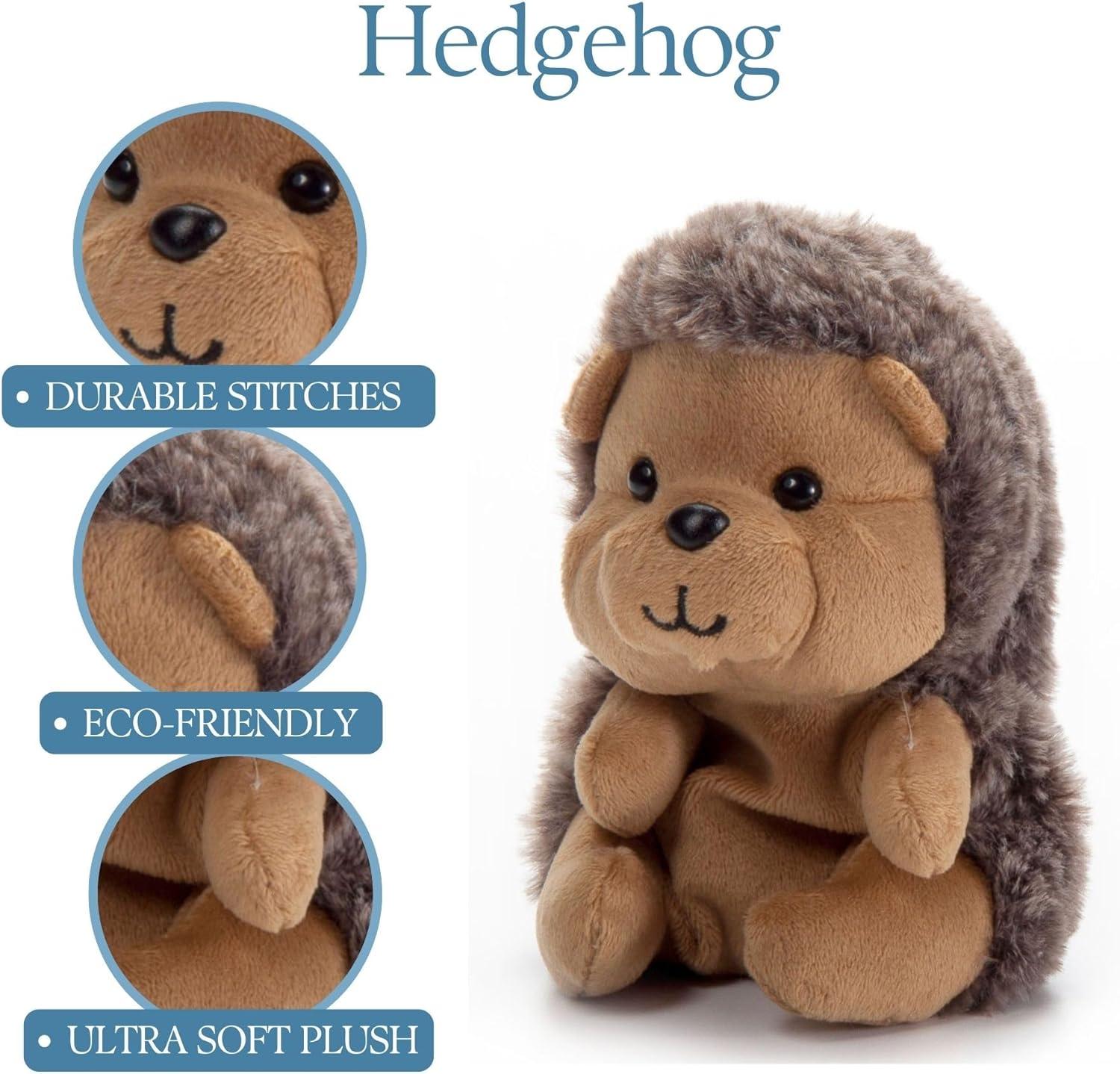 image:imageThe Petting Zoo Hedgehog Stuffed Animal Plushie Gifts for Kids Nuggetz Wildlife Animals Hedgehog Plush Toy 6 inchesSmall