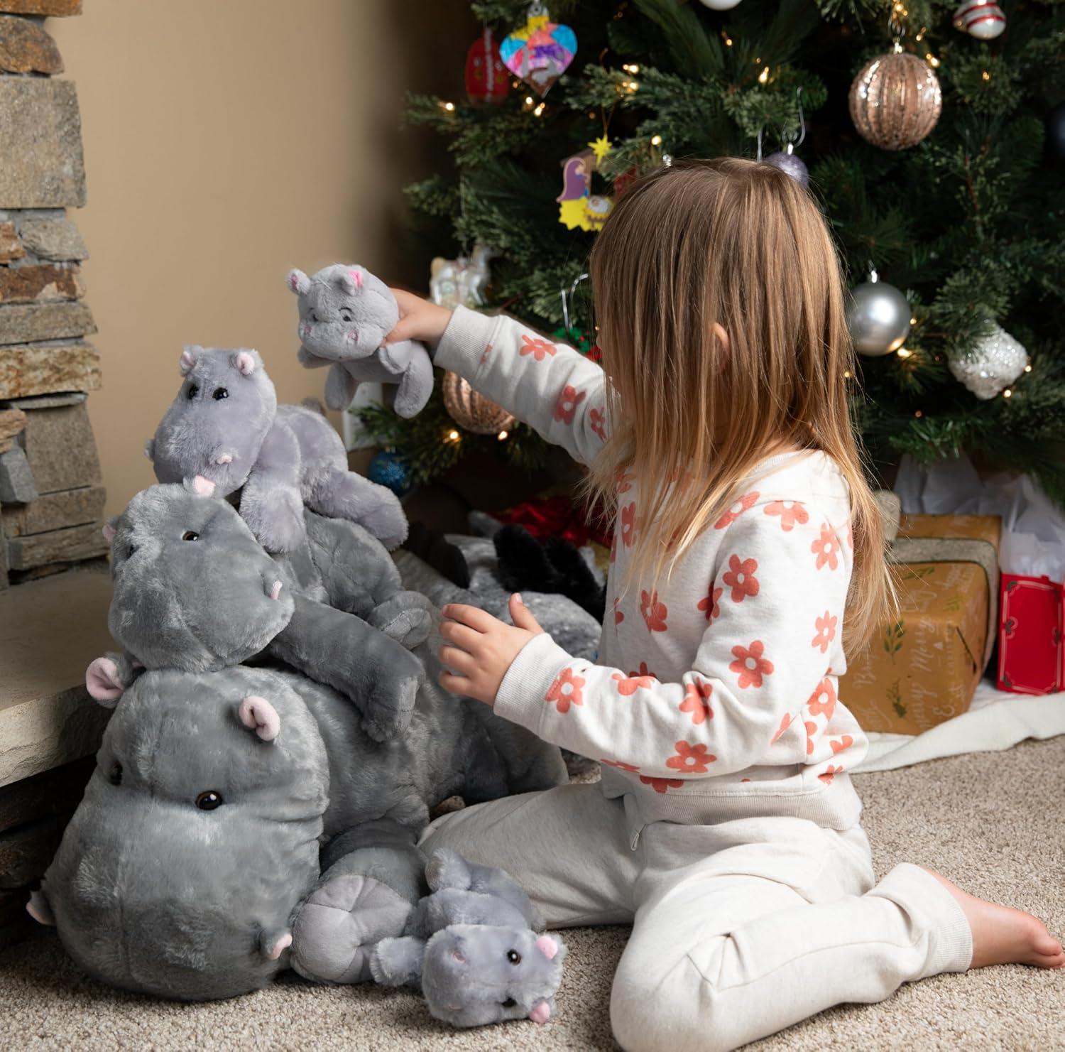 image:imageThe Petting Zoo Hippo Stuffed Animal Gifts for Kids Wild Onez Zoo Animals Hippo Plush Toy 12 inches