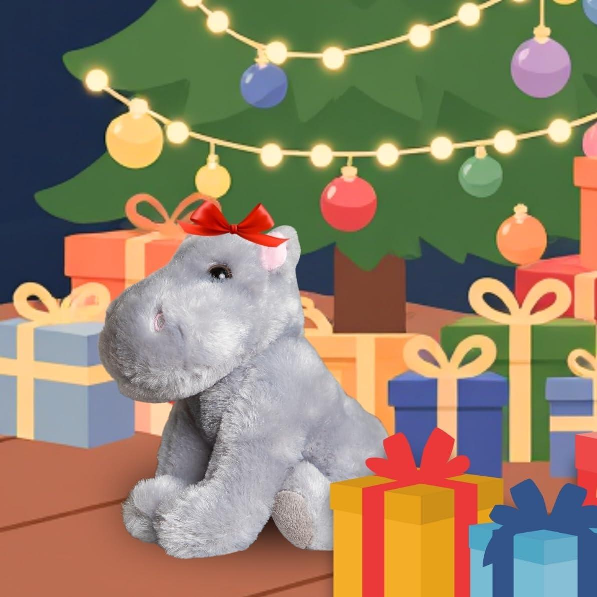 image:imageThe Petting Zoo Hippo Stuffed Animal Gifts for Kids Wild Onez Zoo Animals Hippo Plush Toy 9 inches