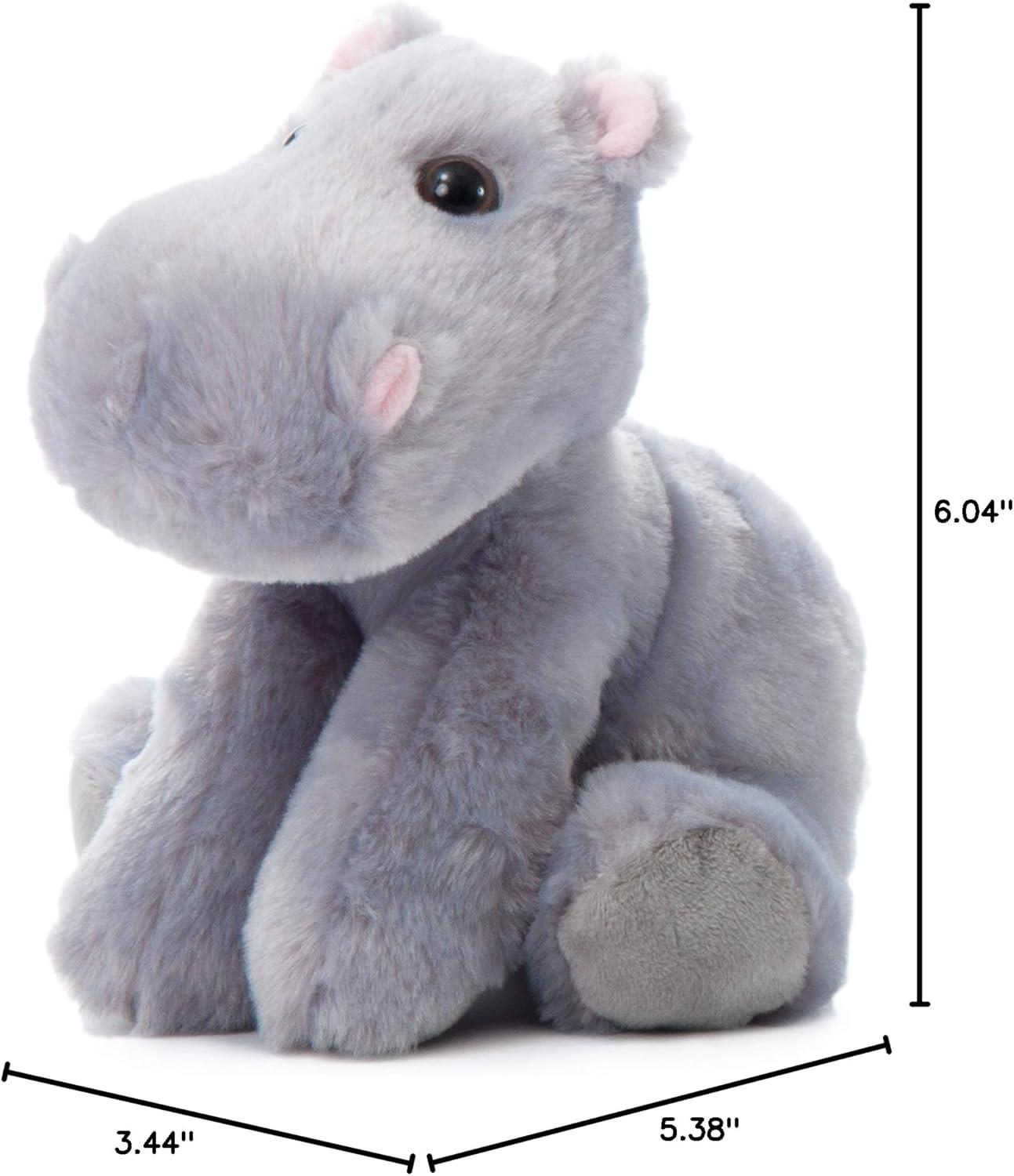 image:imageThe Petting Zoo Hippo Stuffed Animal Gifts for Kids Wild Onez Zoo Animals Hippo Plush Toy 9 inches