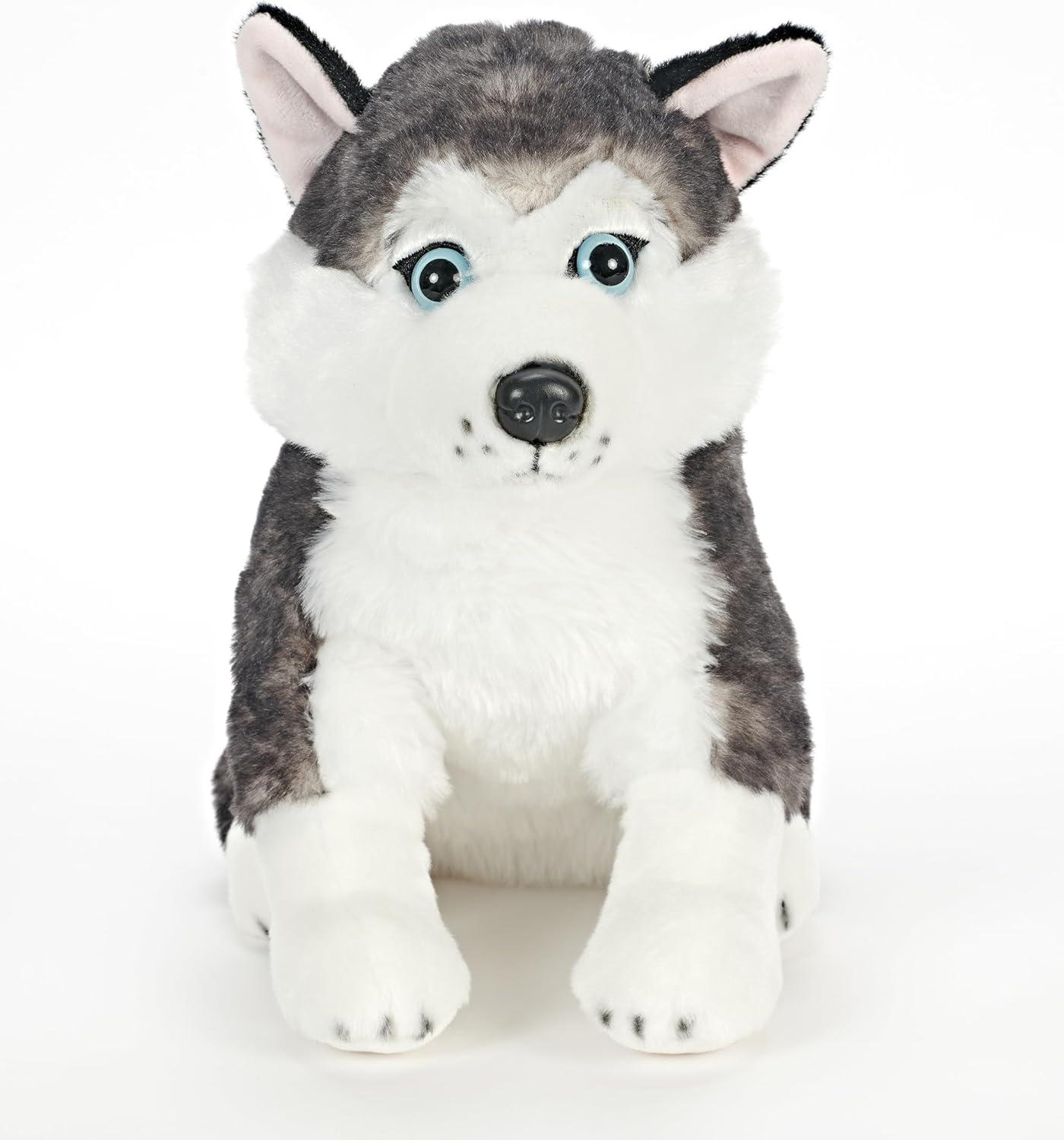 image:imageThe Petting Zoo Husky Dog Stuffed Animal Plushie Gifts for Kids Siberian Husky Dog Plush Toy 12 inches