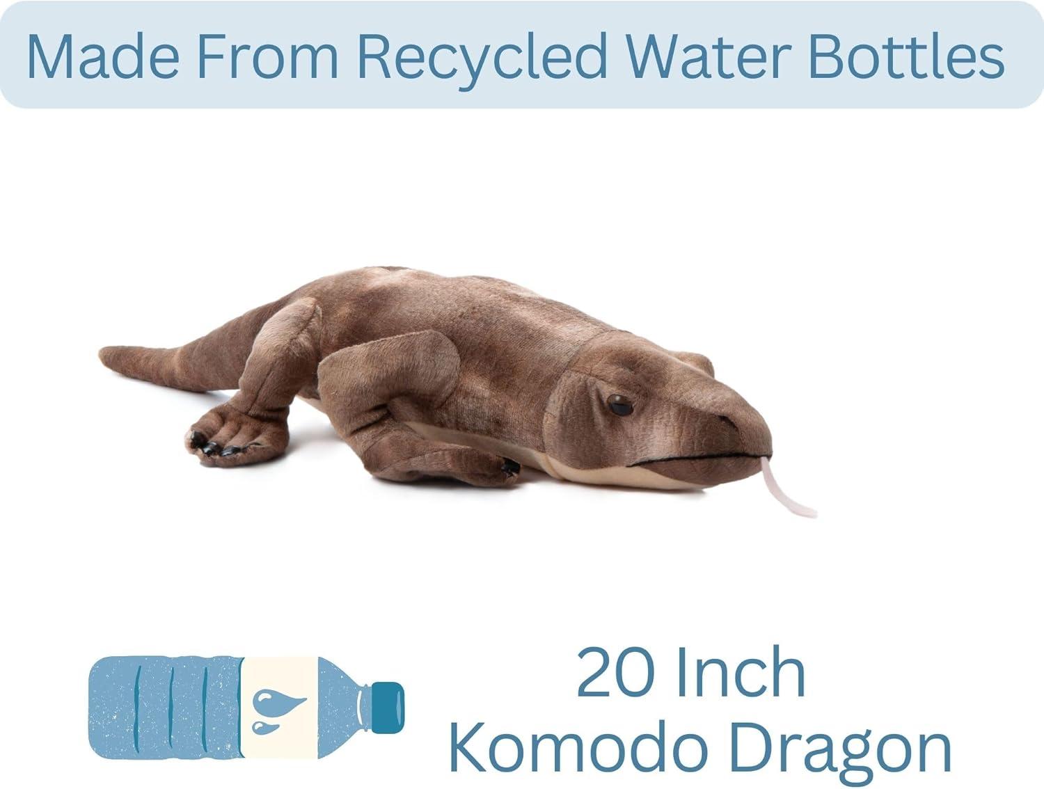 image:imageThe Petting Zoo Komodo Dragon Stuffed Animal Gifts for Kids Wild Onez Zoo Animals Komodo Dragon Plush Toy 20 inches