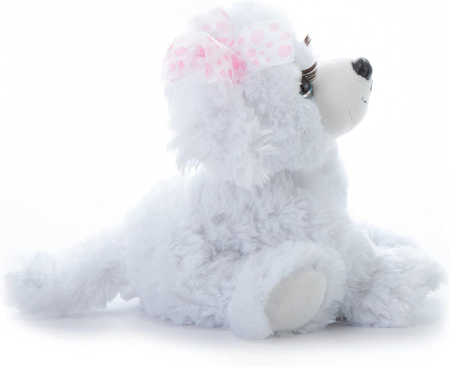image:imageThe Petting Zoo Lashz Bichon Frise Dog Stuffed Animal Gifts for Girls Plush Toy 10 inches