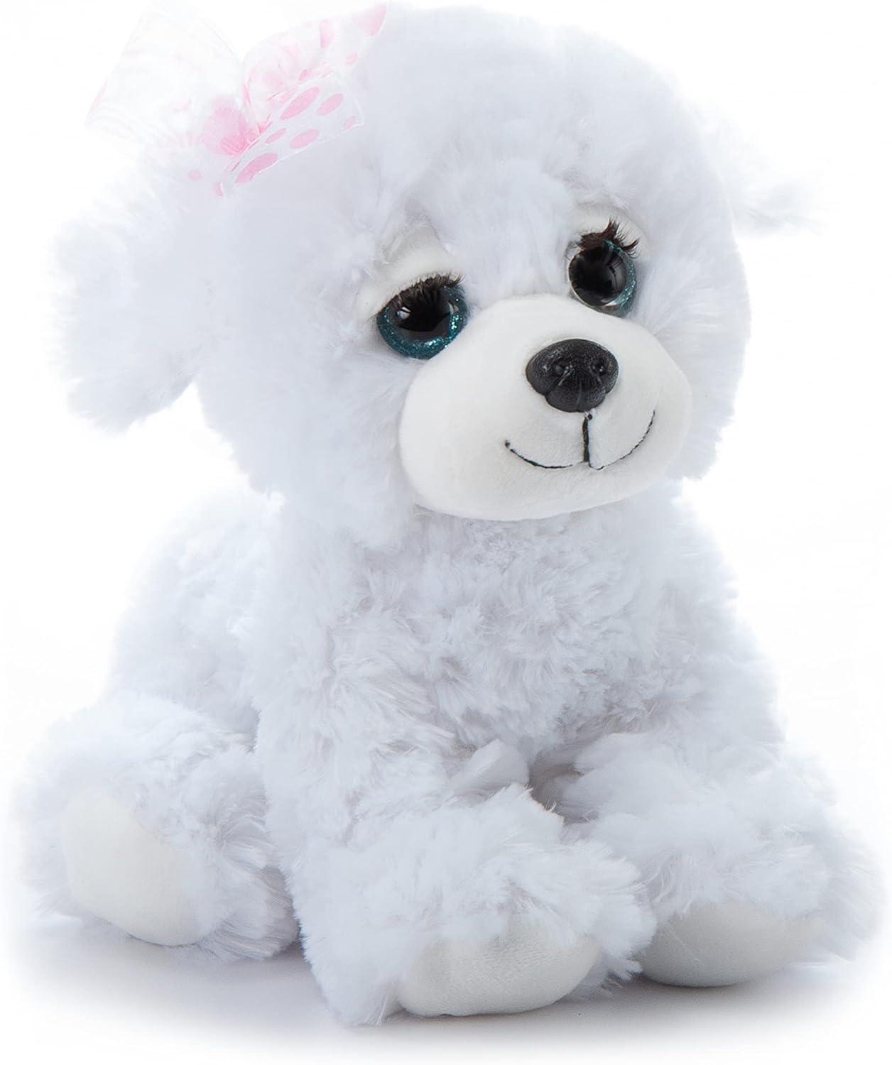 image:imageThe Petting Zoo Lashz Bichon Frise Dog Stuffed Animal Gifts for Girls Plush Toy 10 inches