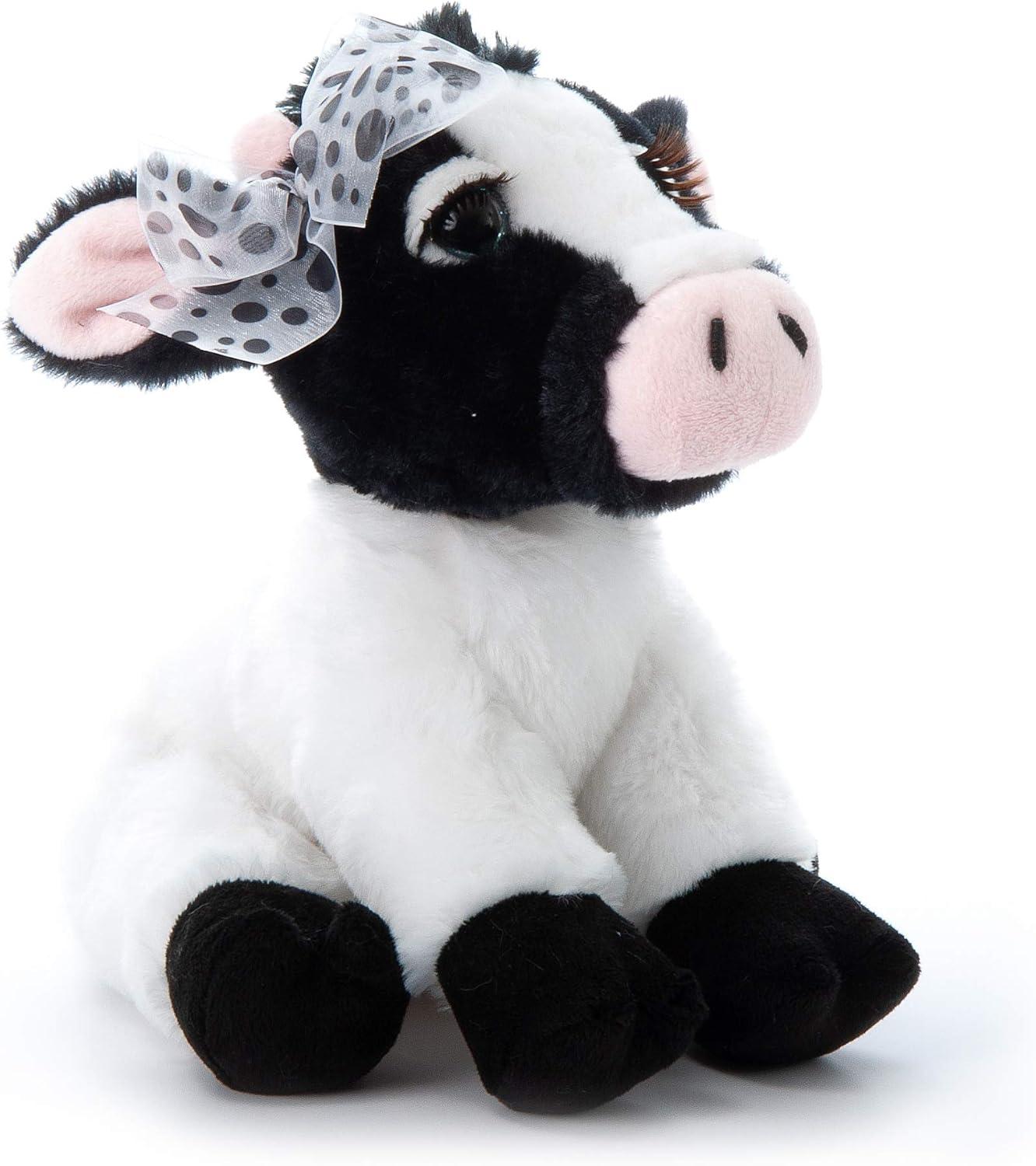 image:imageThe Petting Zoo Lashz Cow Stuffed Animal Gifts for Girls Plush Toy 10 inches