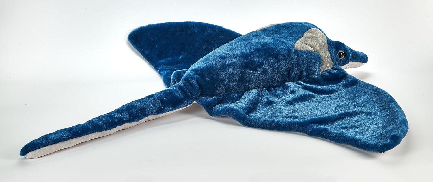 image:imageThe Petting Zoo Manta Ray Stuffed Animal Plushie Gifts for Kids Wild Onez Ocean Animals Jumbo Stingray Plush Toy 42 inches from Tip of Tail to Head