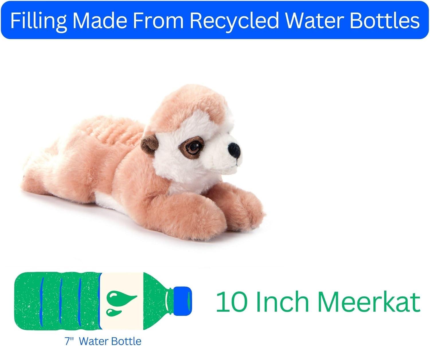 image:imageThe Petting Zoo Meerkat Stuffed Animal Plushie Gifts for Kids Earth Keeperz Wildlife Animals Zoologee Meerkat Plush Toy 10 inches