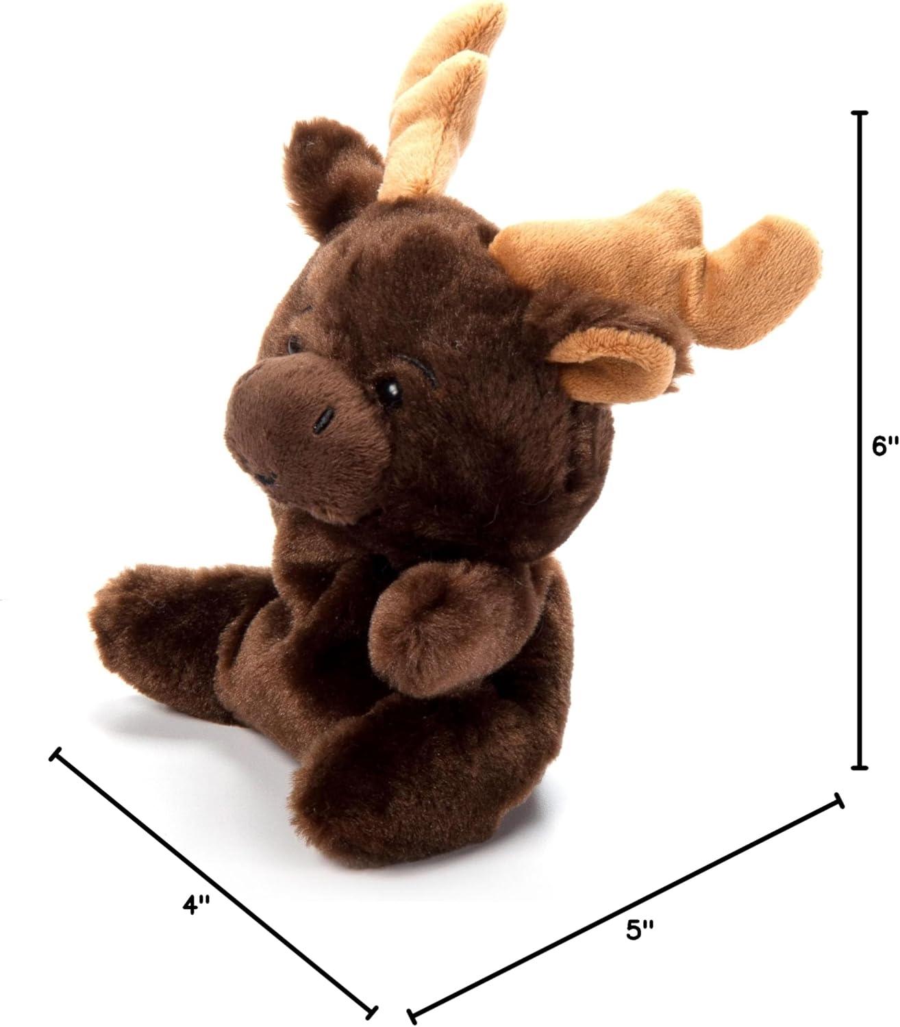 image:imageThe Petting Zoo Moose Stuffed Animal Plushie Gifts for Kids Nuggetz Wildlife Animals Moose Plush Toy 6 inches
