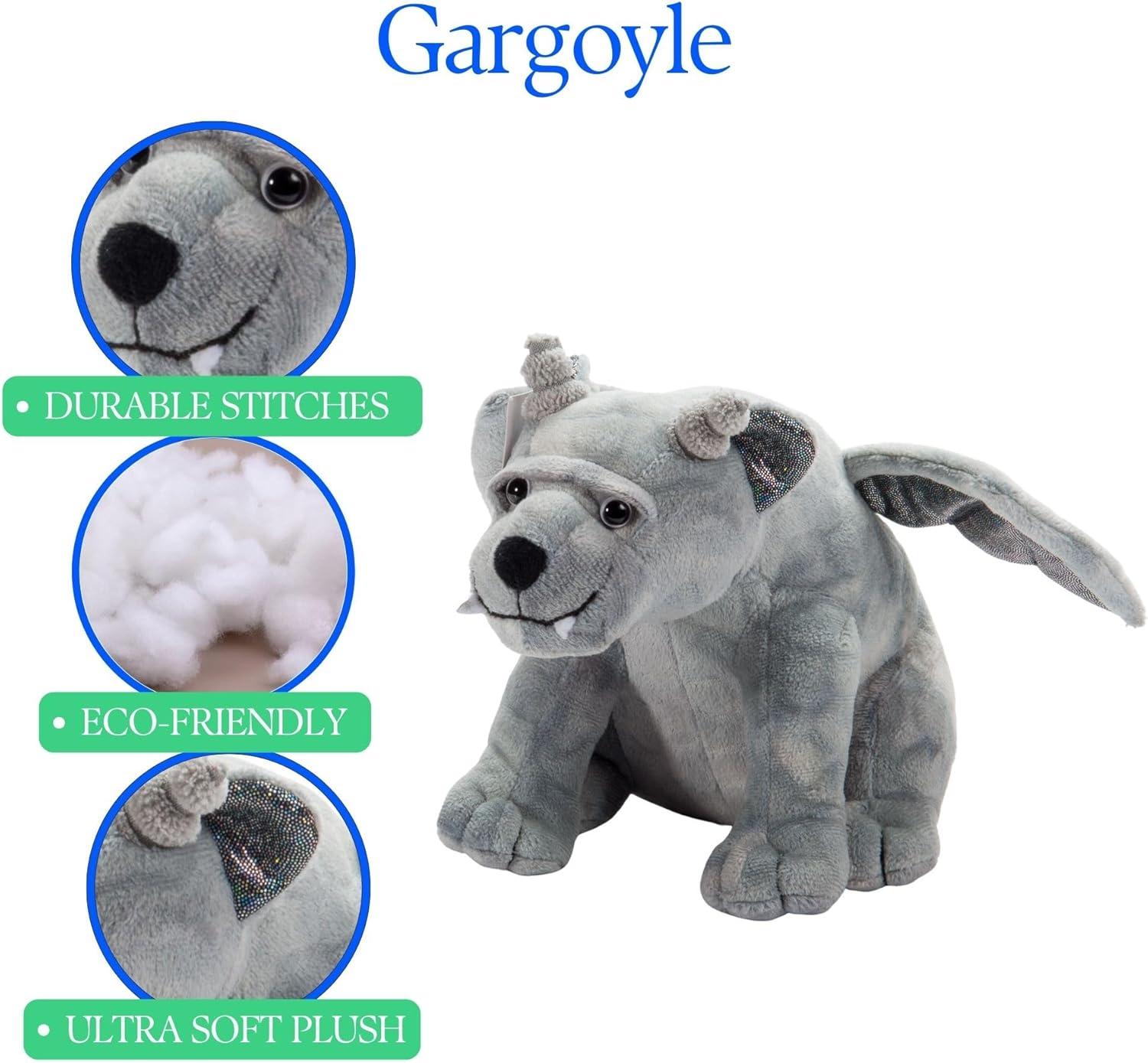 image:imageThe Petting Zoo Mystical Gargoyle Stuffed Animal Plushie Gifts for Kids Mystical Animals Gray Gargoyle Plush Toy 12 Inches