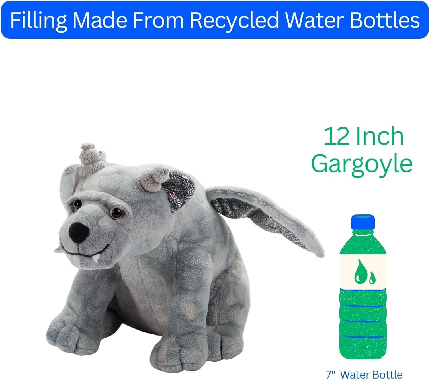 image:imageThe Petting Zoo Mystical Gargoyle Stuffed Animal Plushie Gifts for Kids Mystical Animals Gray Gargoyle Plush Toy 12 Inches