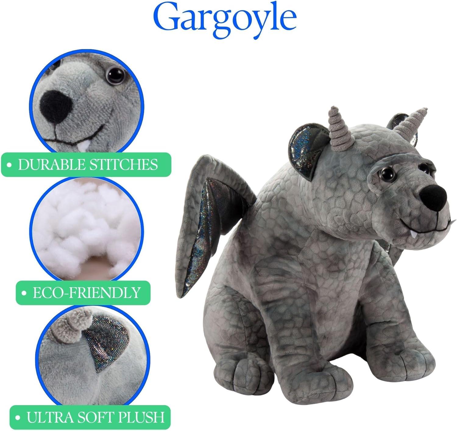 image:imageThe Petting Zoo Mystical Gargoyle Stuffed Animal Plushie Gifts for Kids Mystical Animals Gray Gargoyle Plush Toy 18 Inches