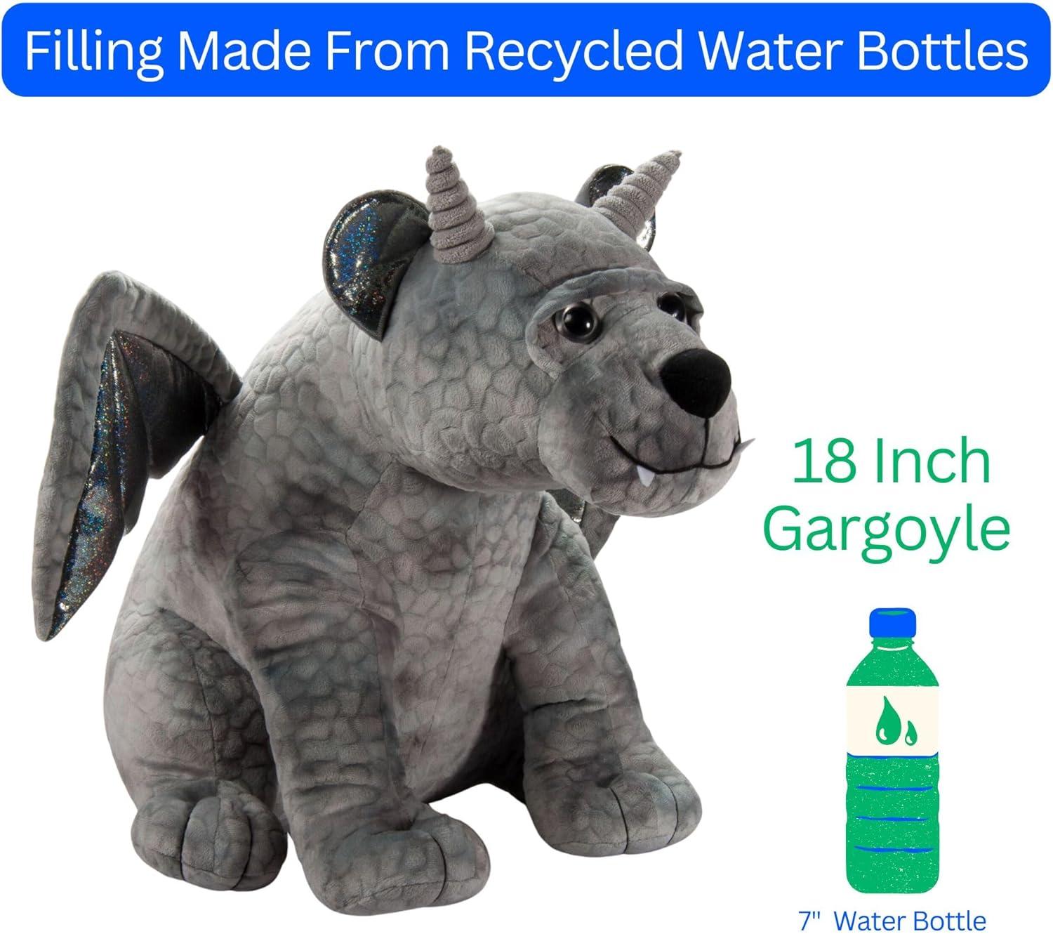 image:imageThe Petting Zoo Mystical Gargoyle Stuffed Animal Plushie Gifts for Kids Mystical Animals Gray Gargoyle Plush Toy 18 Inches