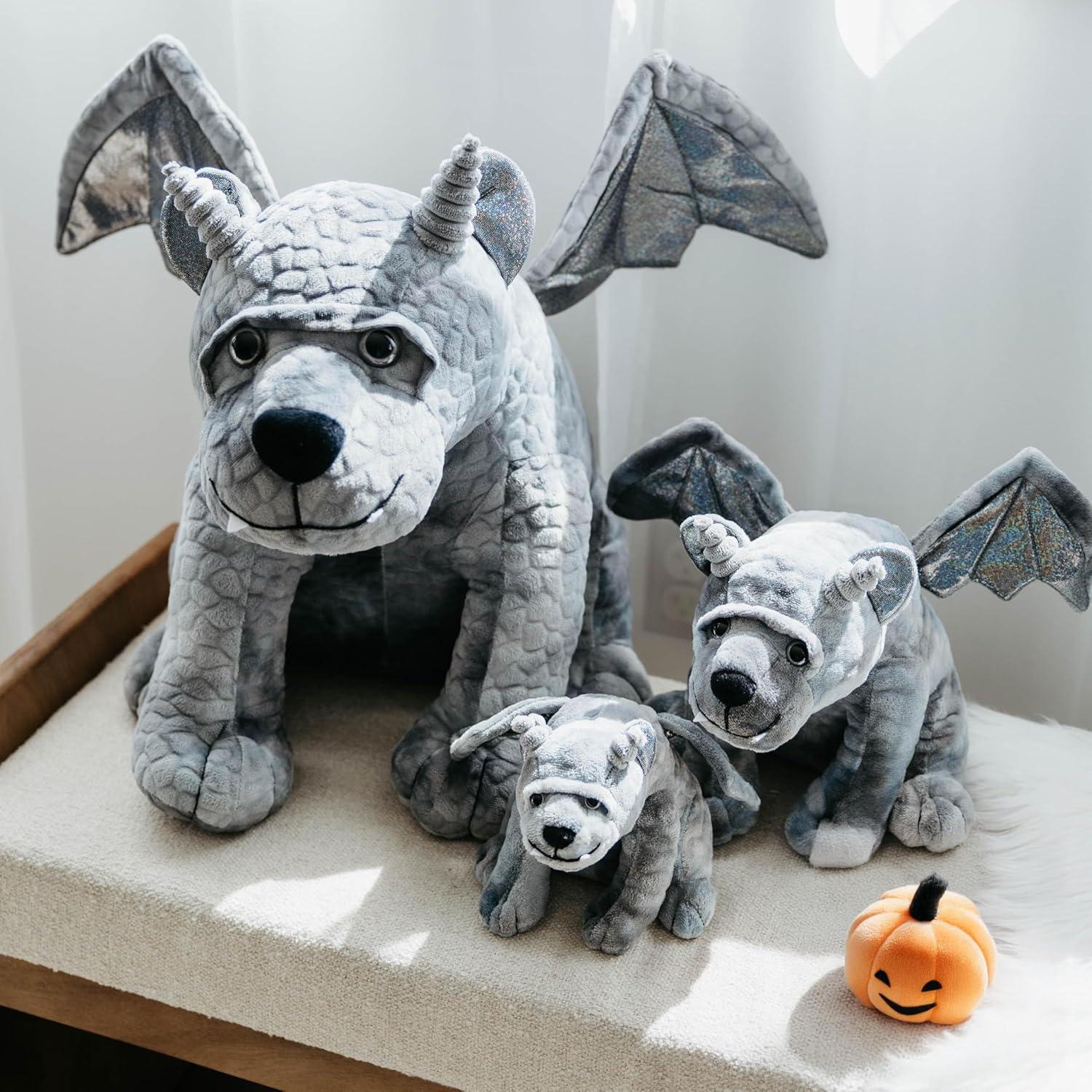 image:imageThe Petting Zoo Mystical Gargoyle Stuffed Animal Plushie Gifts for Kids Mystical Animals Gray Gargoyle Plush Toy 8 Inches