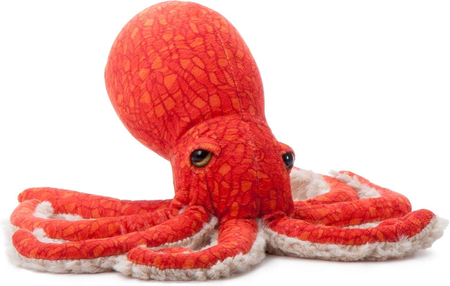 image:imageThe Petting Zoo Pacific Red Octopus Stuffed Animal Plushie Gifts for Kids Wild Onez Sealife Animals Octopus Plush Toy 8 inches