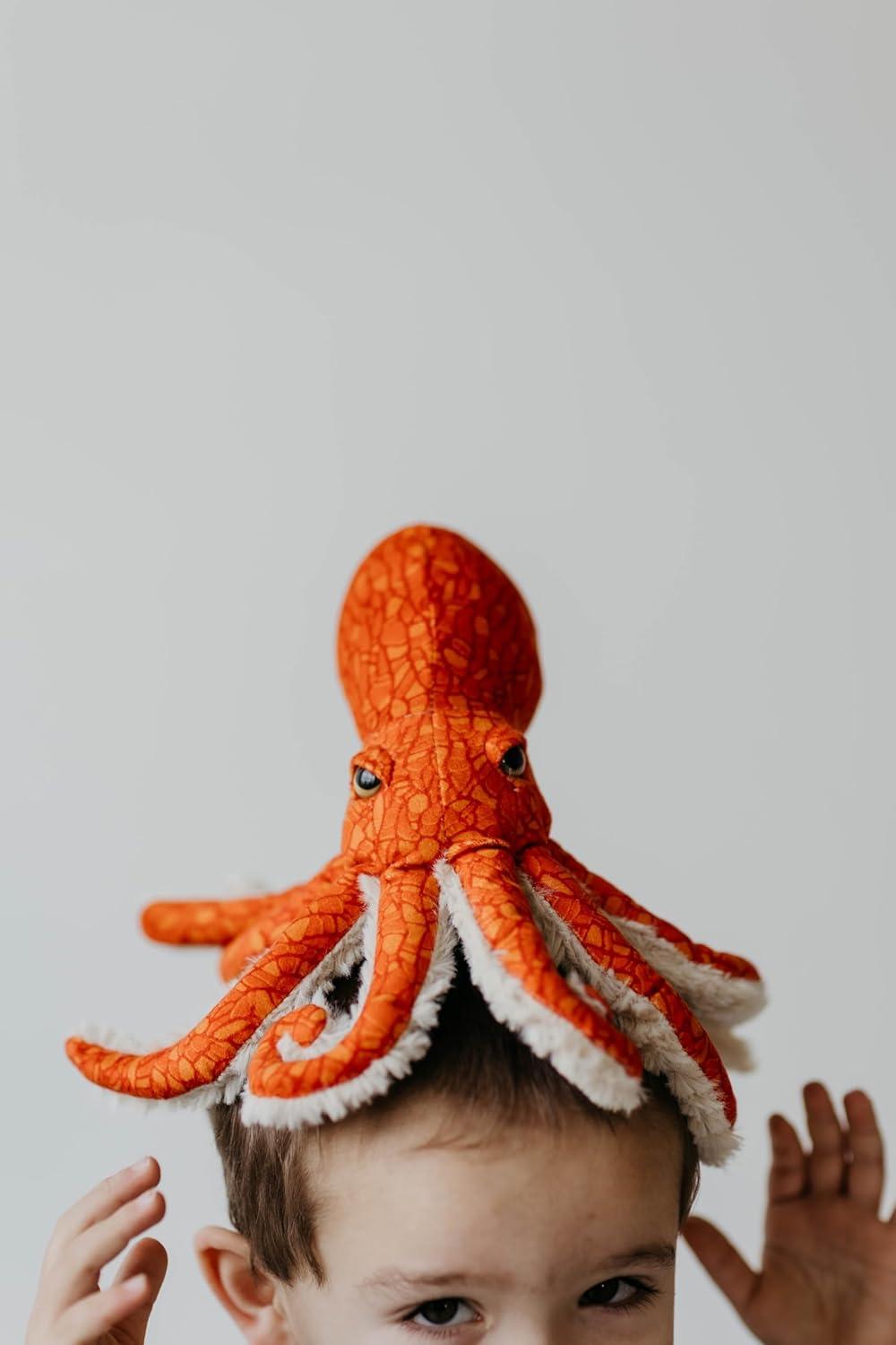 image:imageThe Petting Zoo Pacific Red Octopus Stuffed Animal Plushie Gifts for Kids Wild Onez Sealife Animals Octopus Plush Toy 8 inches