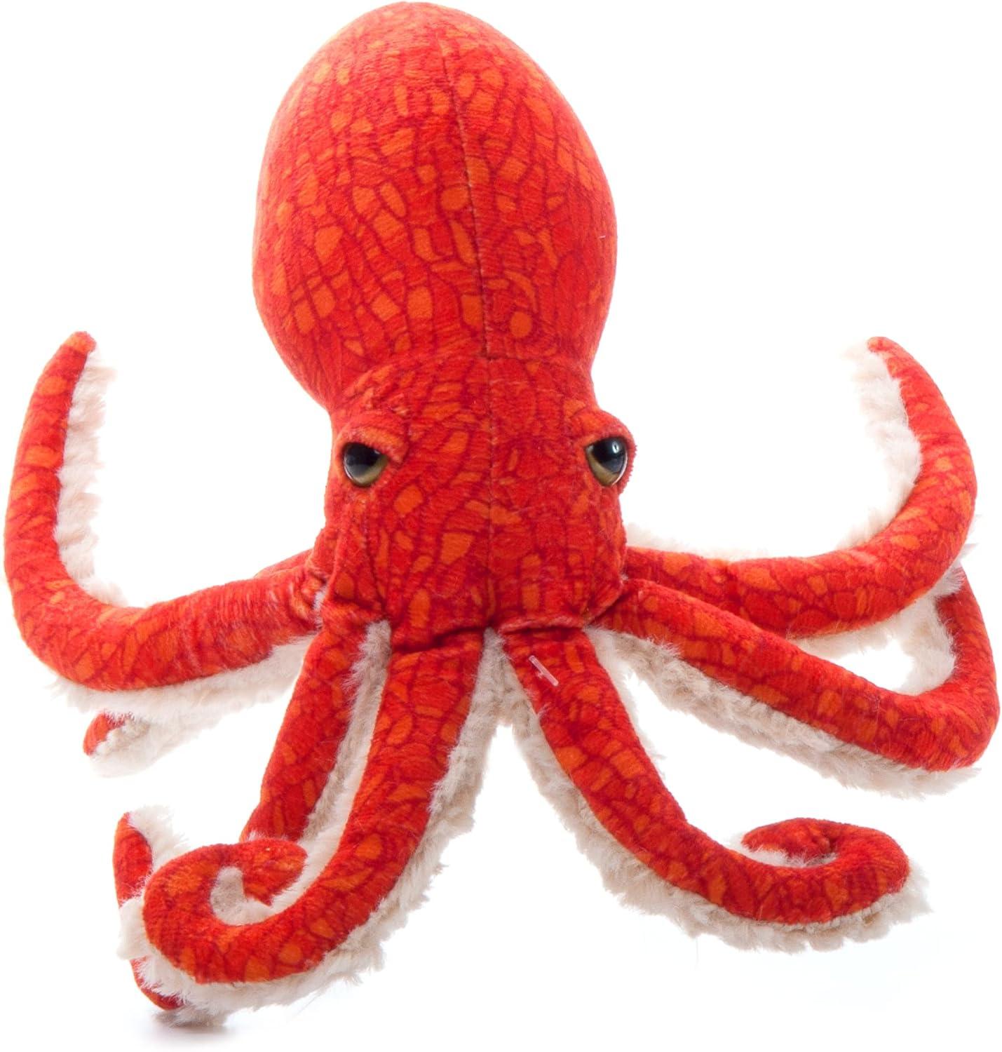 image:imageThe Petting Zoo Pacific Red Octopus Stuffed Animal Plushie Gifts for Kids Wild Onez Sealife Animals Octopus Plush Toy 8 inches