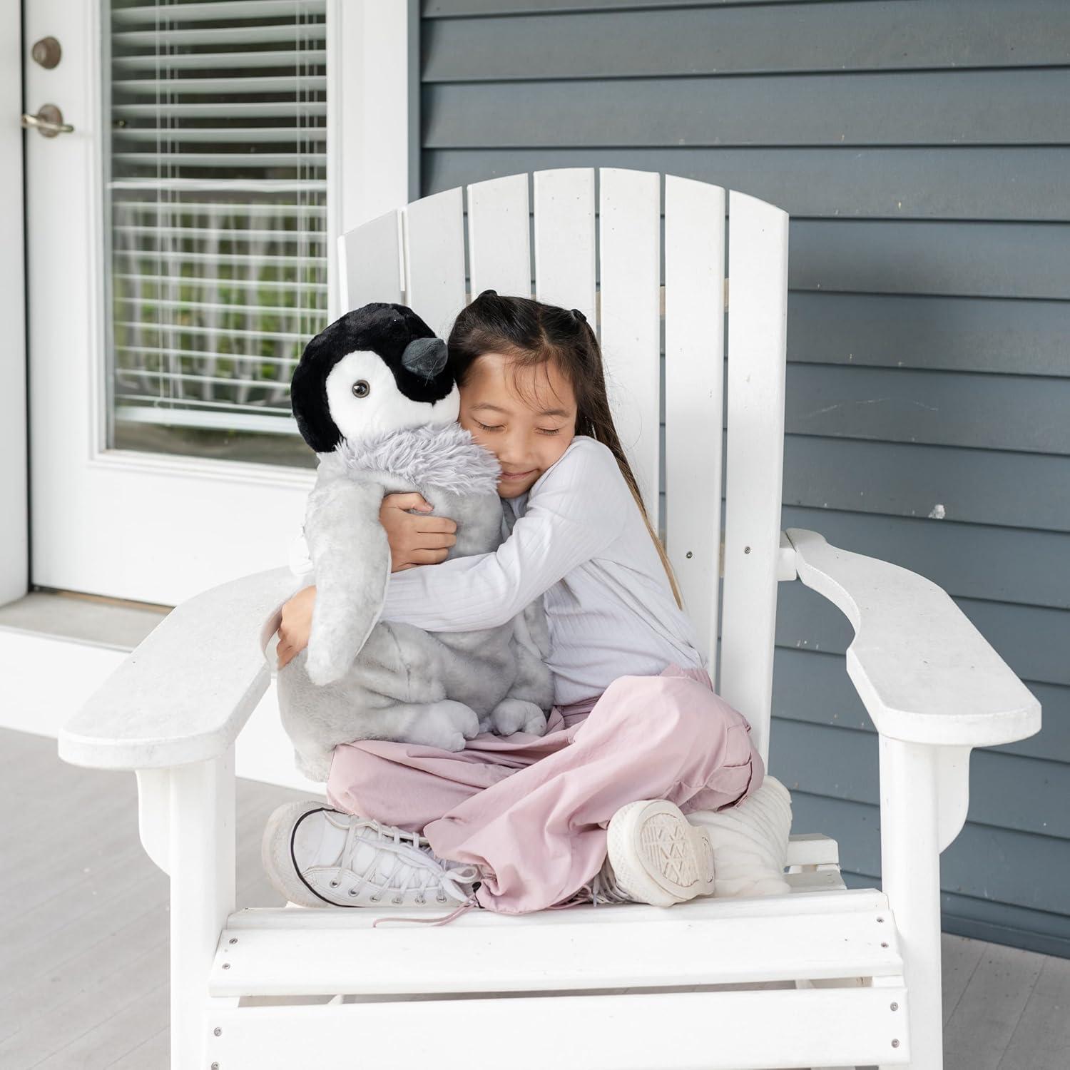 image:imageThe Petting Zoo Penguin Chick Stuffed Animal Plushie Gifts for Kids Wild Onez Sealife Animals Jumbo Penguin Plush Toy 19 Inches