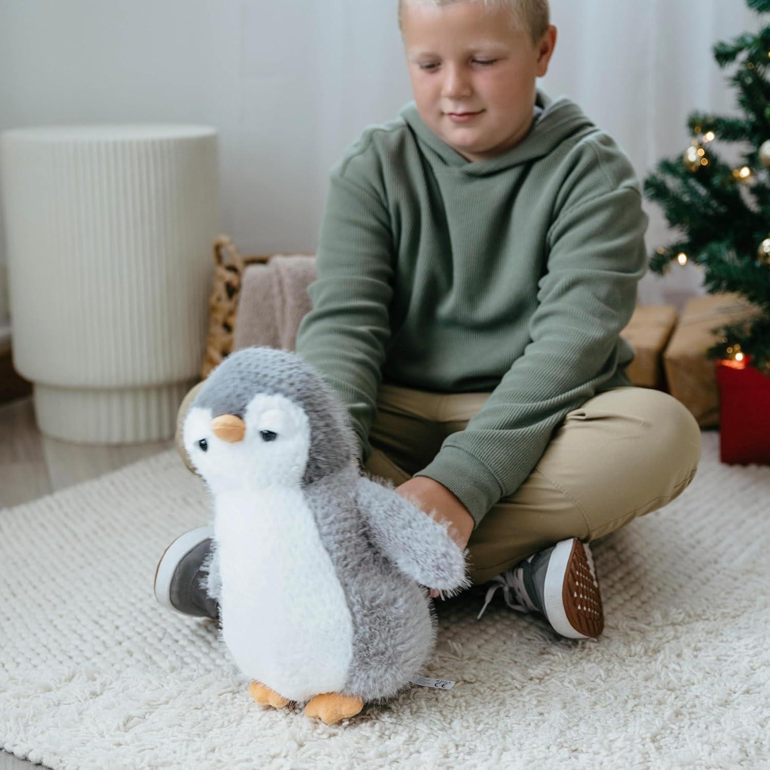 image:imageThe Petting Zoo Penguin Stuffed Animal Plushie Gifts for Kids Fuzzlez Sealife Animals Penguin Plush Toy 12 Inches
