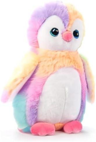 image:imageThe Petting Zoo Penguin Stuffed Animal Plushie Ombrez Animals Rainbow Penguin Plush Toy 9 inches
