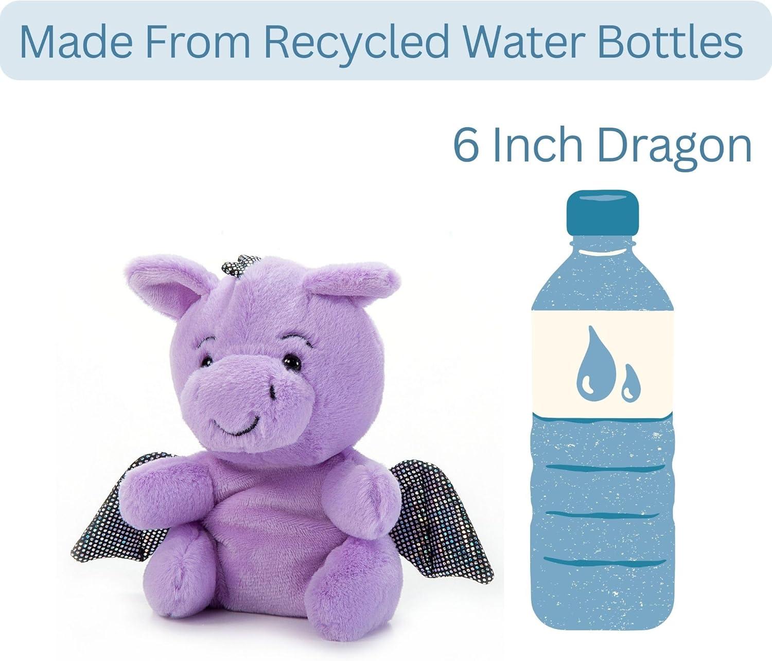 image:imageThe Petting Zoo Purple Dragon Stuffed Animal Plushie Gifts for Kids Nuggetz Dragon Animals Dragon Plush Toy 6 Inches
