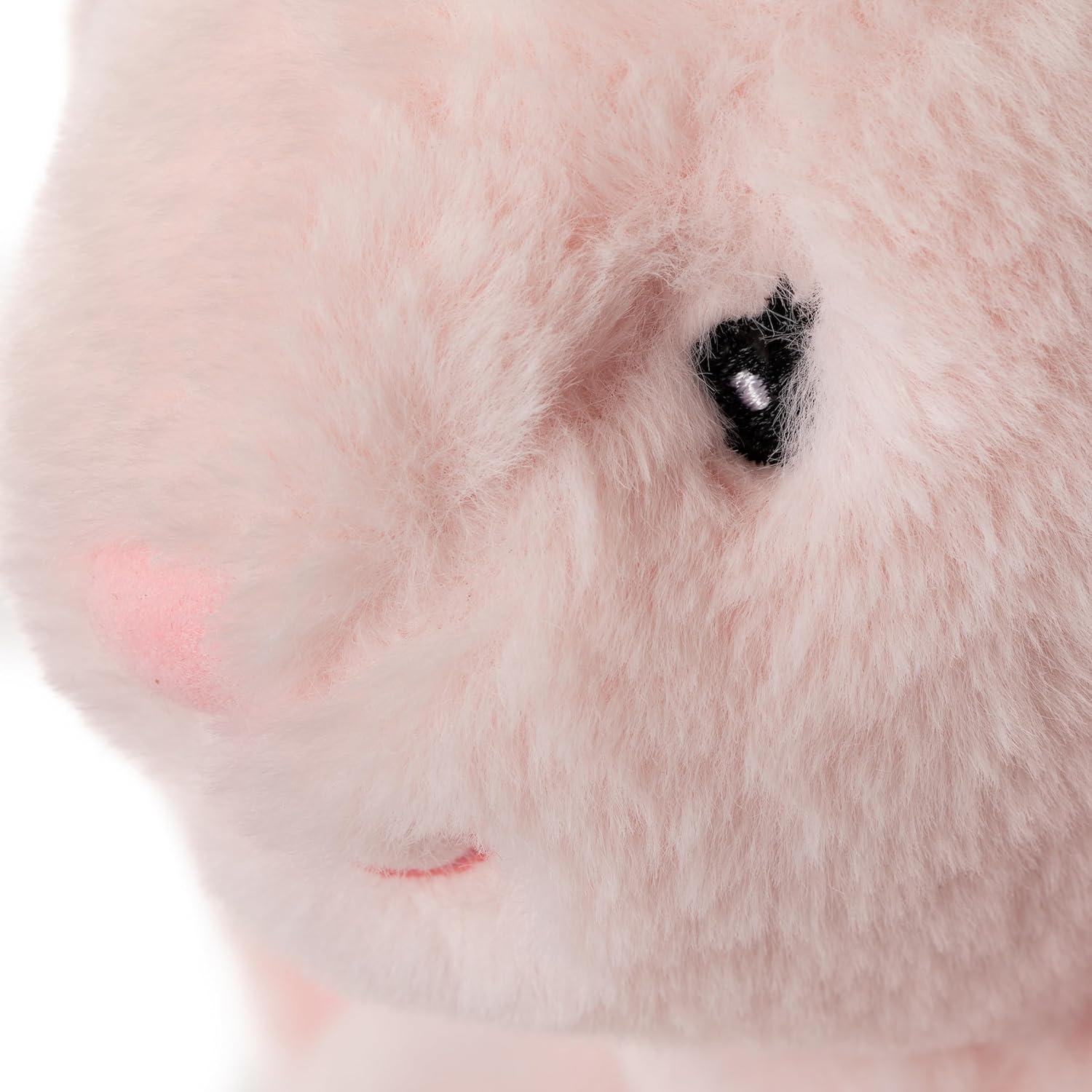 image:imageThe Petting Zoo Rabbit Stuffed Animal Plushie Gifts for Kids Bumblez Animals Pink Bunny Rabbit Plush Toy 12 inches