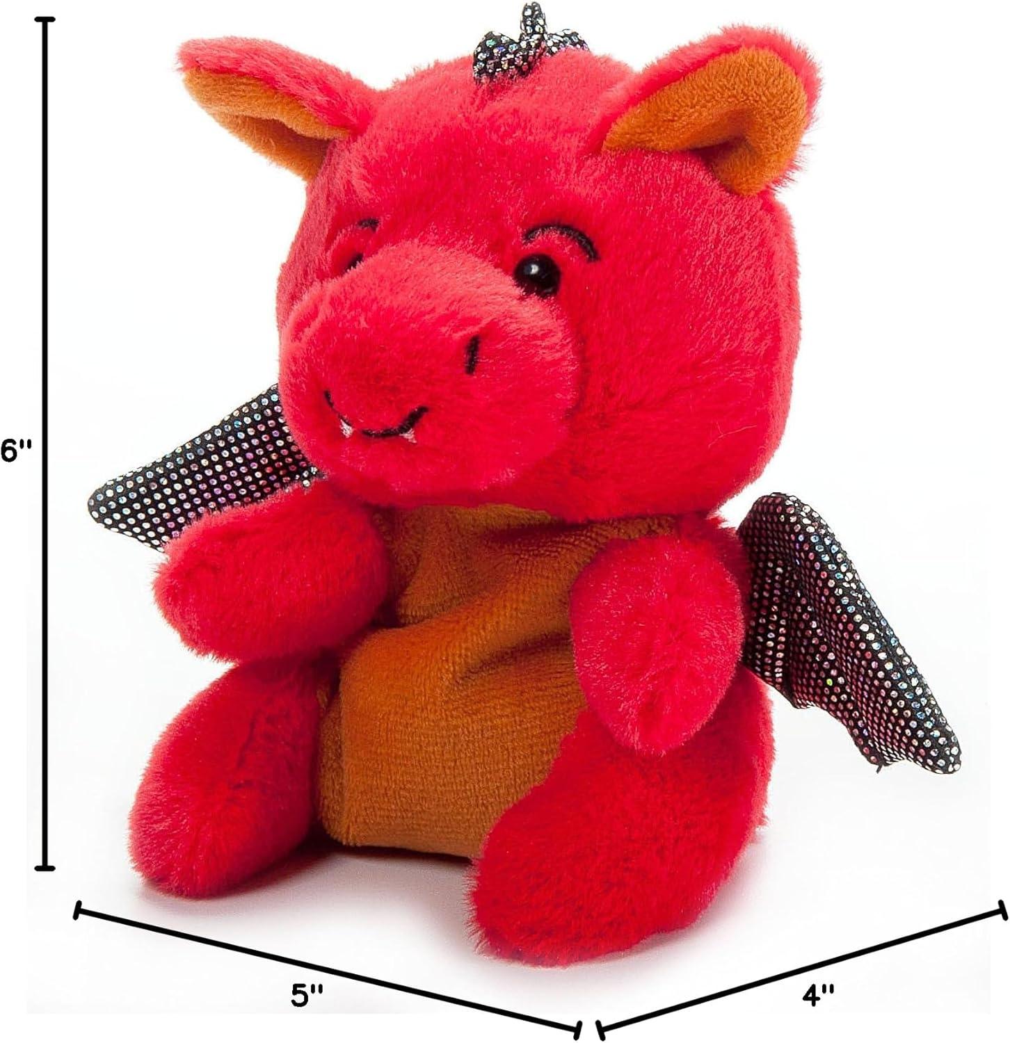image:imageThe Petting Zoo Red Dragon Stuffed Animal Plushie Gifts for Kids Nuggetz Dragon Animals Dragon Plush Toy 6 InchesSmall