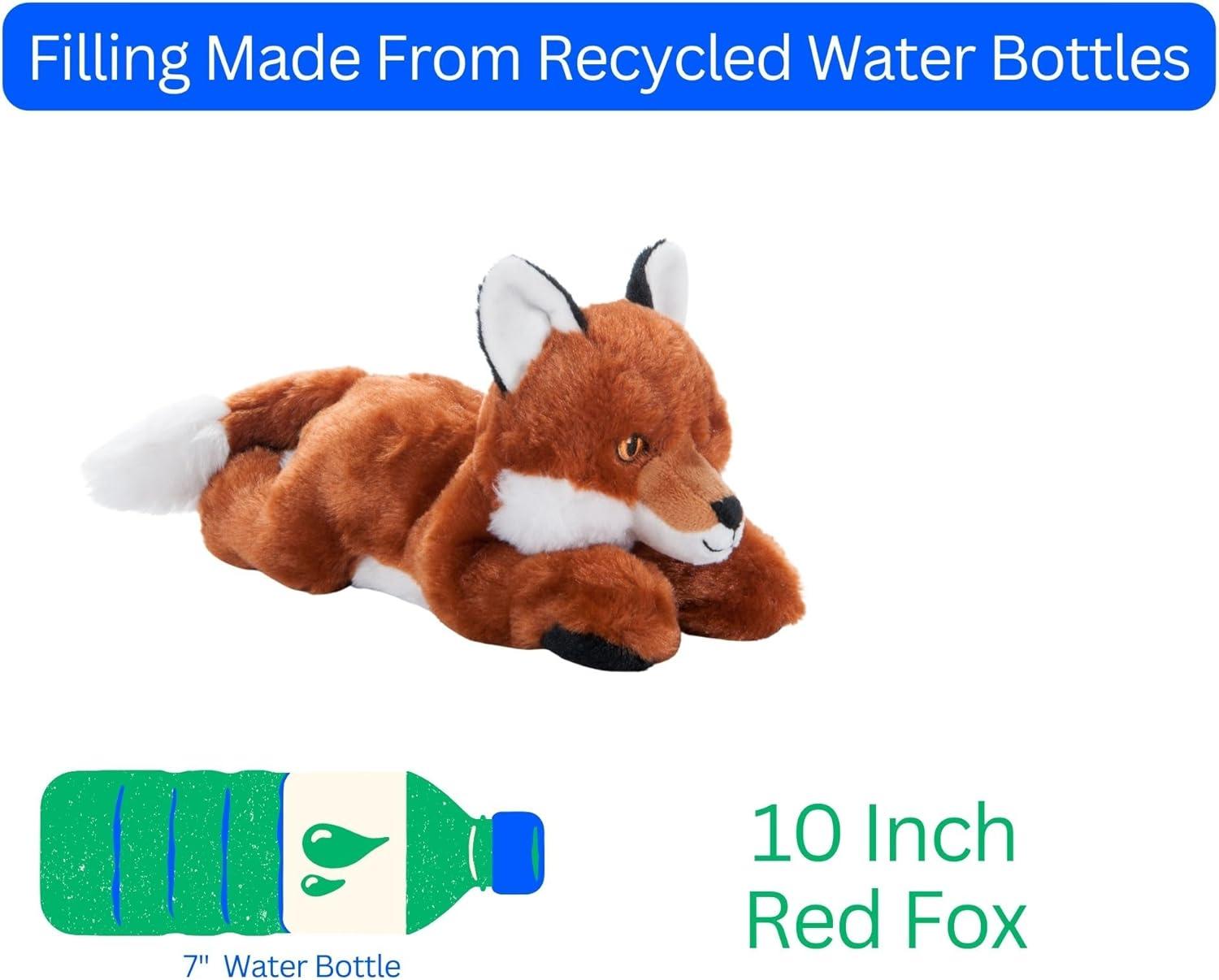 image:imageThe Petting Zoo Red Fox Stuffed Animal Plushie Gifts for Kids Earth Keeperz Wildlife Animals Zoologee Red Fox Plush Toy 10 inches