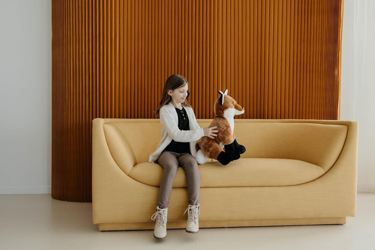 image:imageThe Petting Zoo Red Fox Stuffed Animal Plushie Gifts for Kids Wild Onez Wildlife Animals Jumbo Fox Plush Toy 20 inches