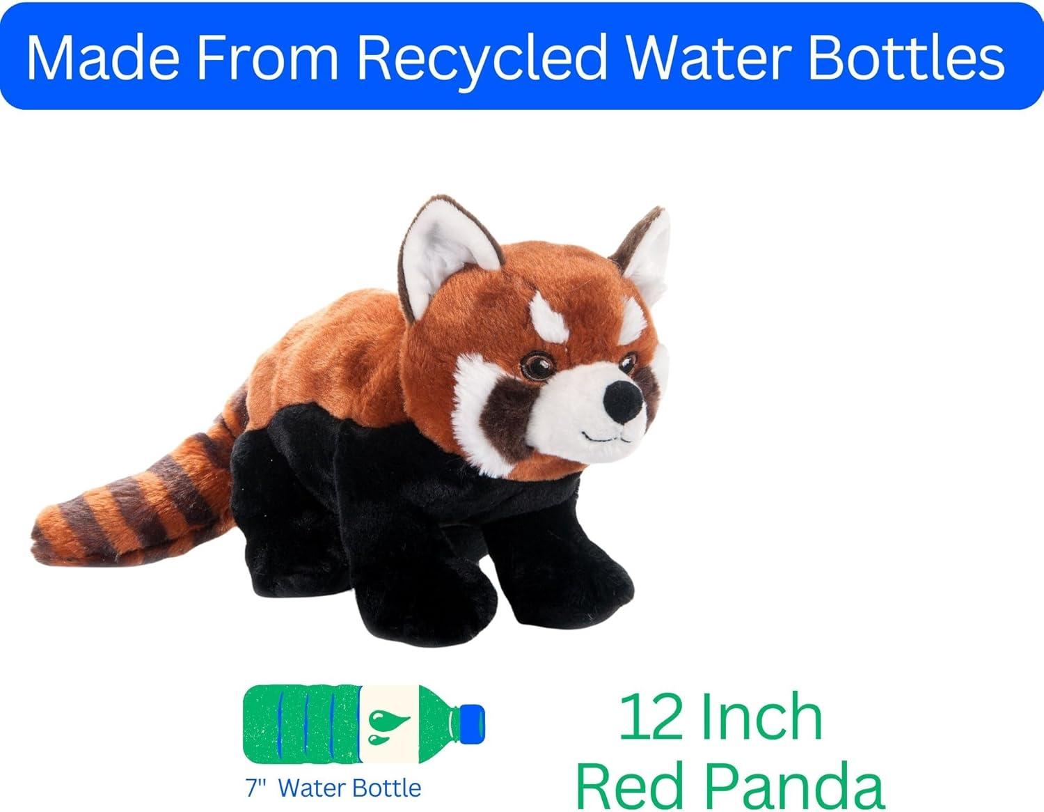 image:imageThe Petting Zoo Red Panda Stuffed Animal Plushie Gifts for Kids Earth Keeperz Wildlife Animals Zoologee Red Panda Plush Toy 12 inches