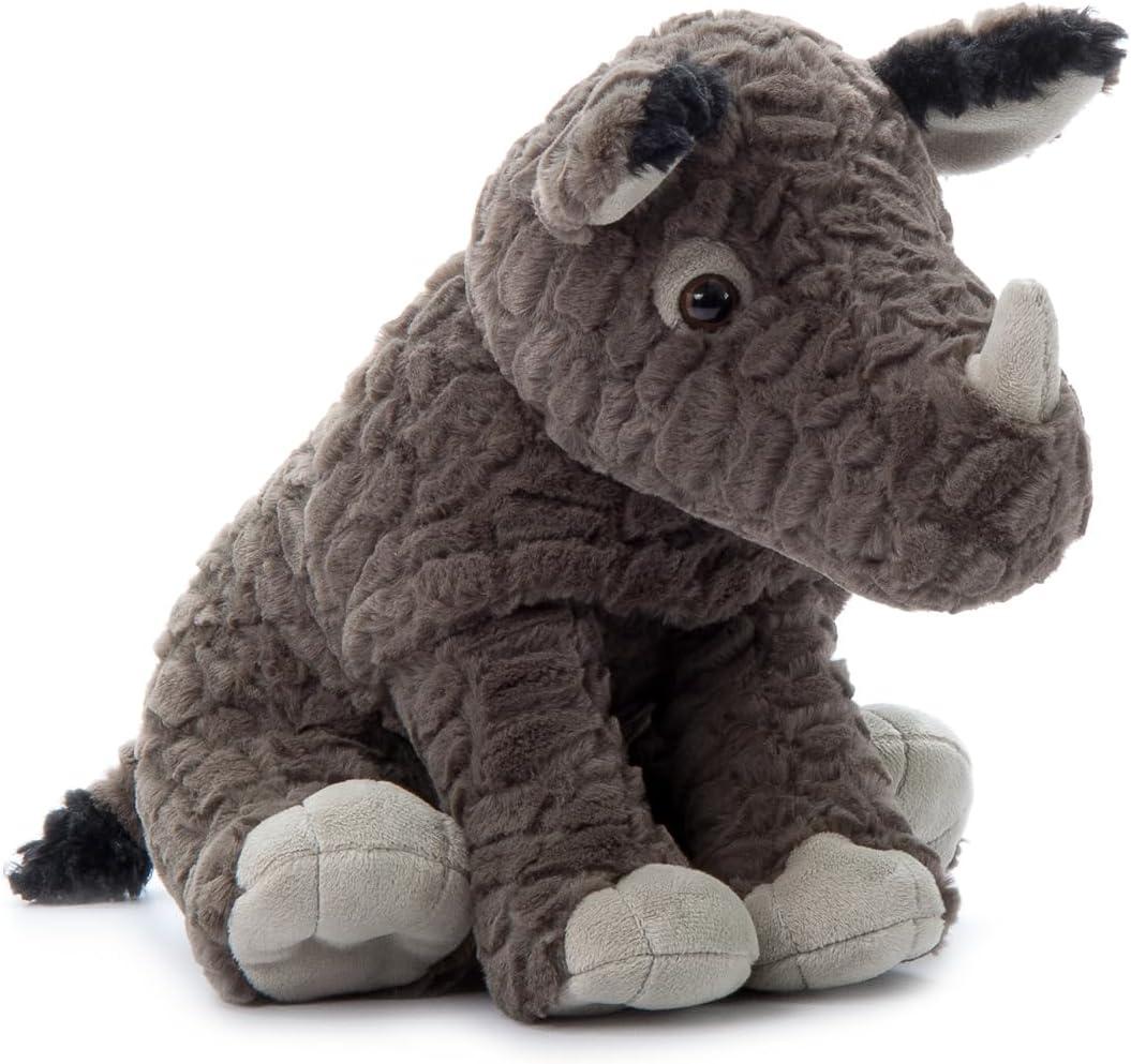 image:imageThe Petting Zoo Rhino Stuffed Animal Gifts for Kids Wild Onez Zoo Animals Rhino Plush Toy Sitting 12 inches