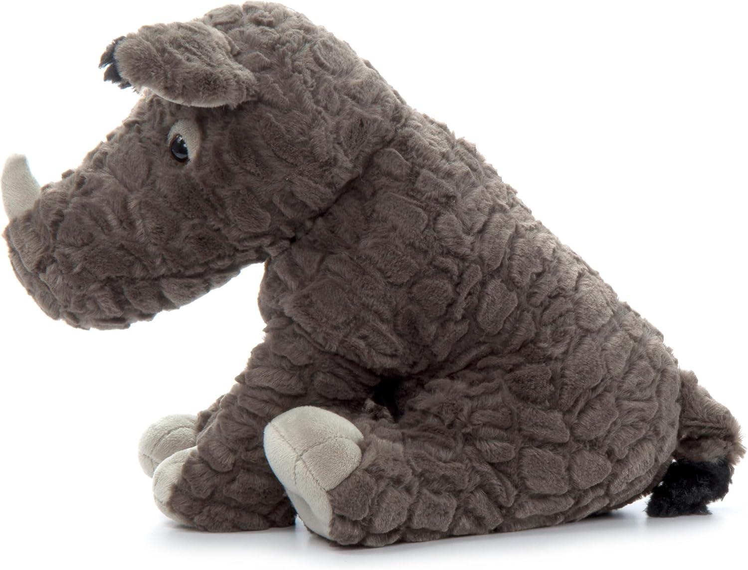 image:imageThe Petting Zoo Rhino Stuffed Animal Gifts for Kids Wild Onez Zoo Animals Rhino Plush Toy Sitting 12 inches