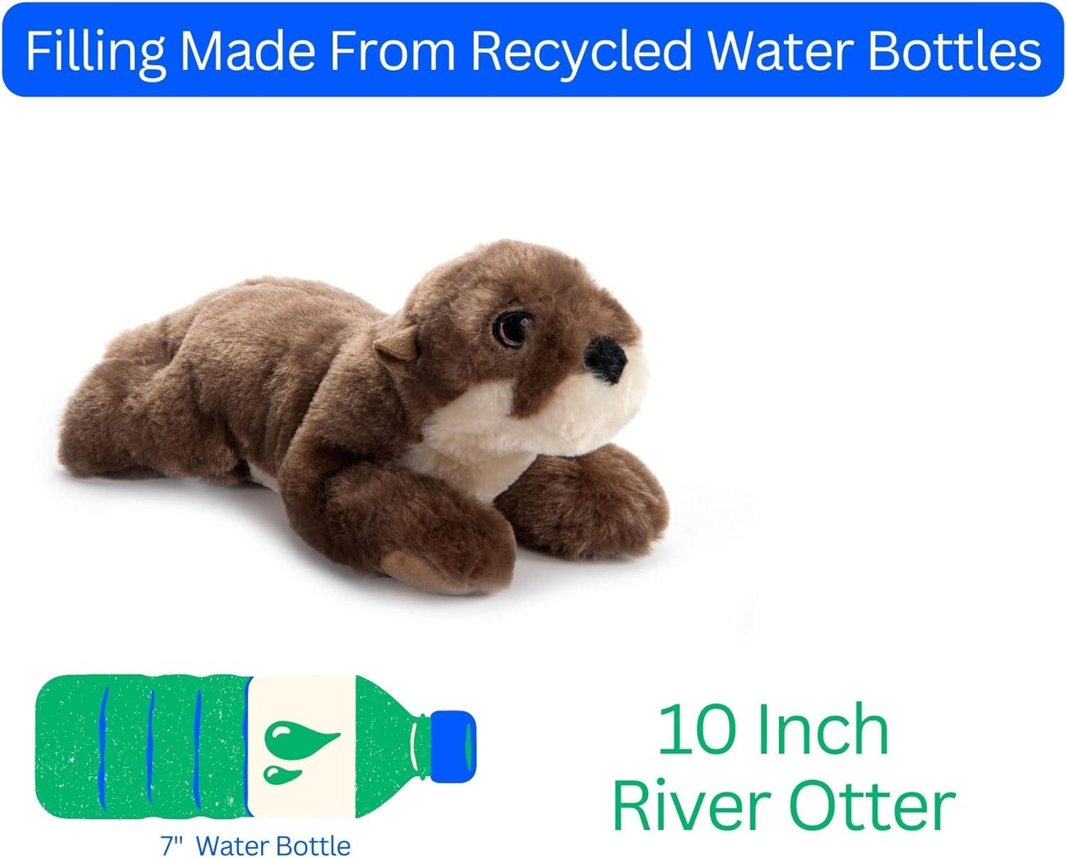 image:imageThe Petting Zoo River Otter Stuffed Animal Plushie Gifts for Kids Earth Keeperz Wildlife Animals Zoologee Brown River Otter Plush Toy 10 inches