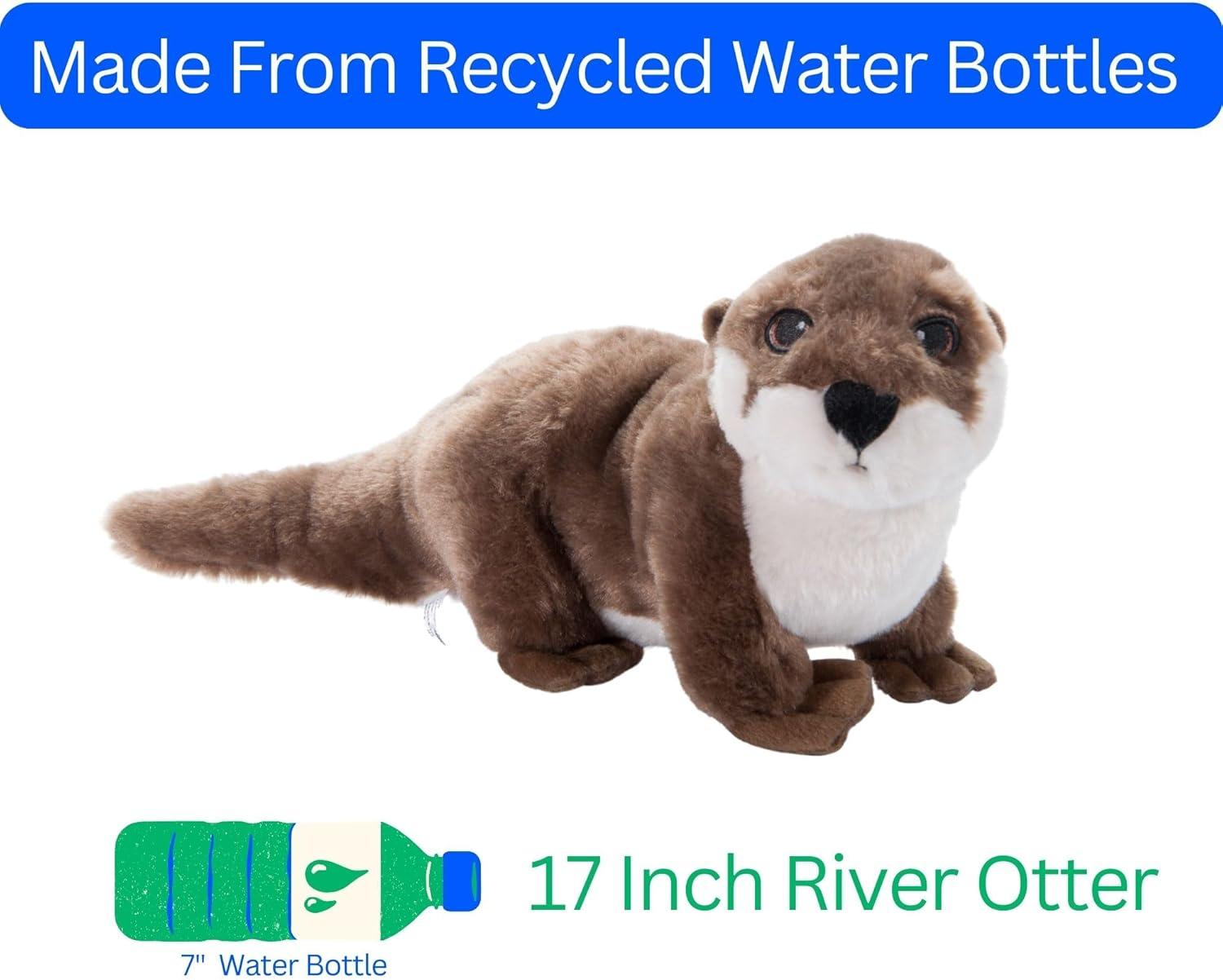 image:imageThe Petting Zoo River Otter Stuffed Animal Plushie Gifts for Kids Earth Keeperz Wildlife Animals Zoologee Brown River Otter Plush Toy 17 inches
