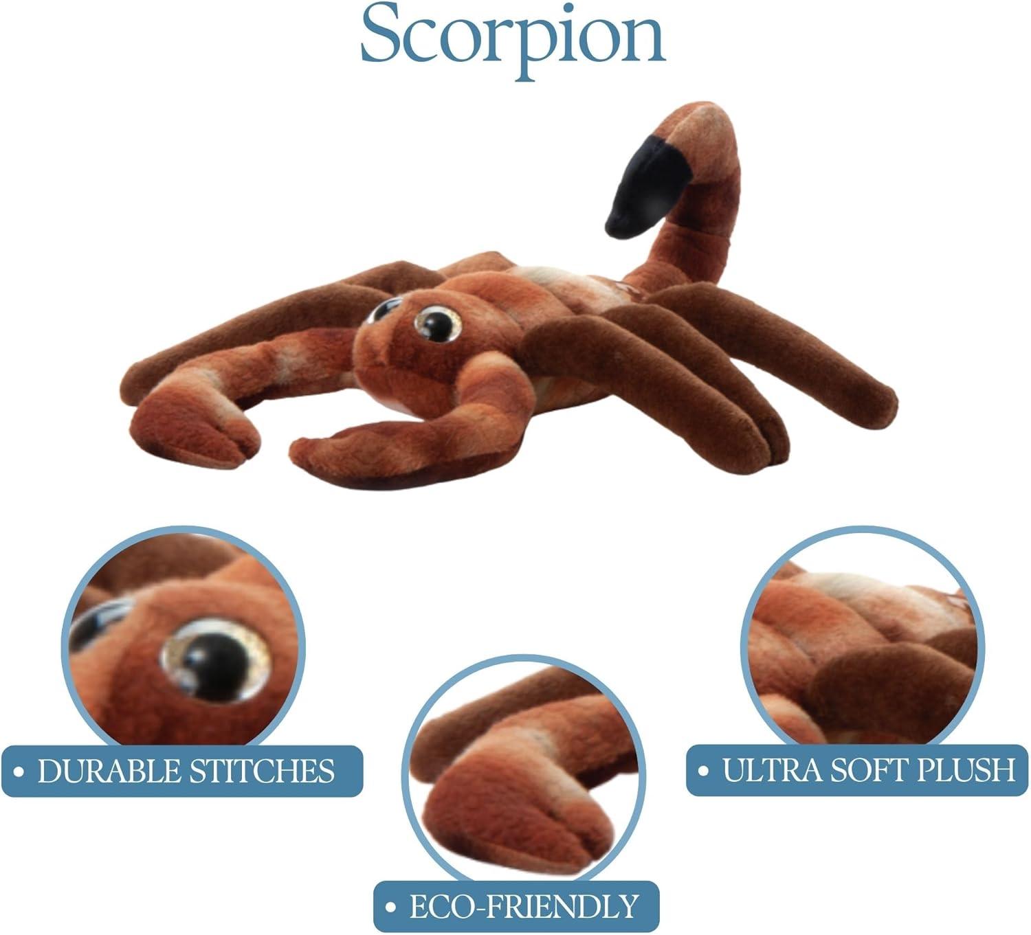 image:imageThe Petting Zoo Scorpion Stuffed Animal Gifts for Kids Wild Onez Zoo Animals Scorpion Plush Toy 8 inches