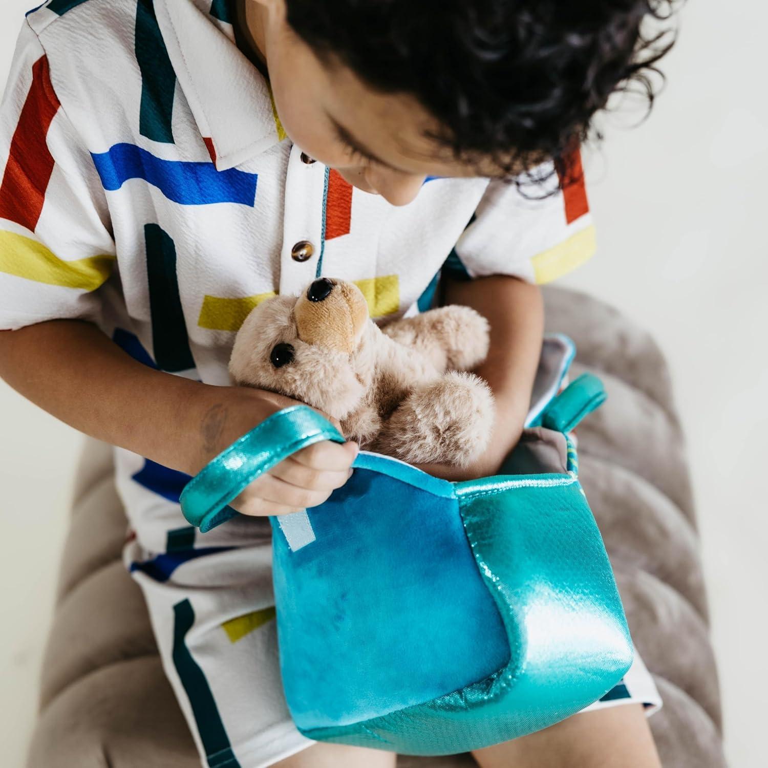 image:imageThe Petting Zoo Sea Lion Stuffed Animal Plushie and Purse Set Gifts for Kids Sealife Animal Toy Brown Sea Lion Plush Toy and Purse Pet Carrier